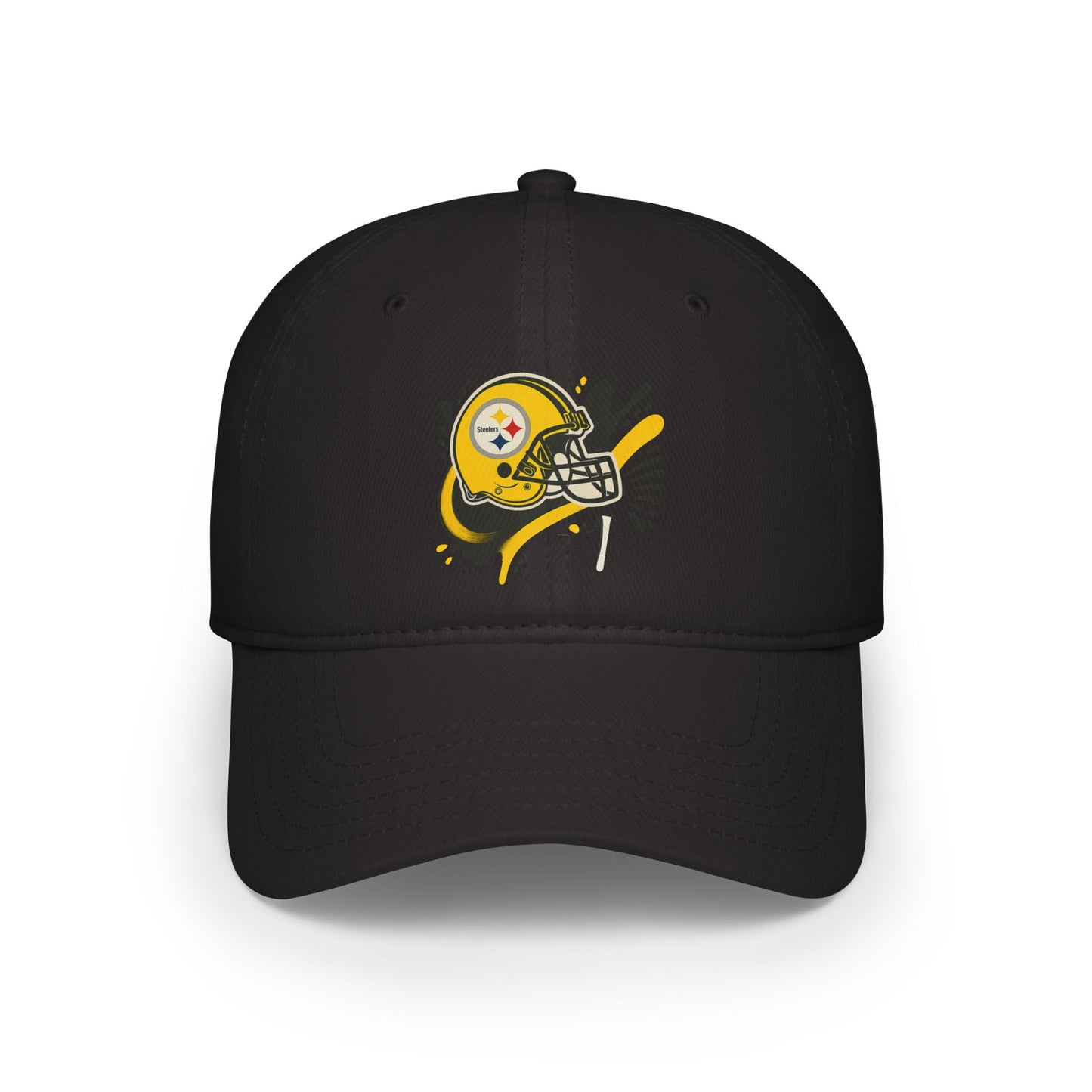 Red Low Profile Baseball Cap with Football Design, Ideal for Sports Fans, Casual Wear, Gifting, Game Day Accessory, Outdoor Events