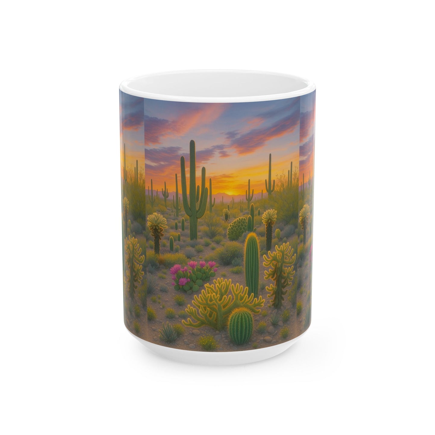Desert Sunset Ceramic Mug, Cactus Coffee Cup, Nature Lover Gift, Home [...]