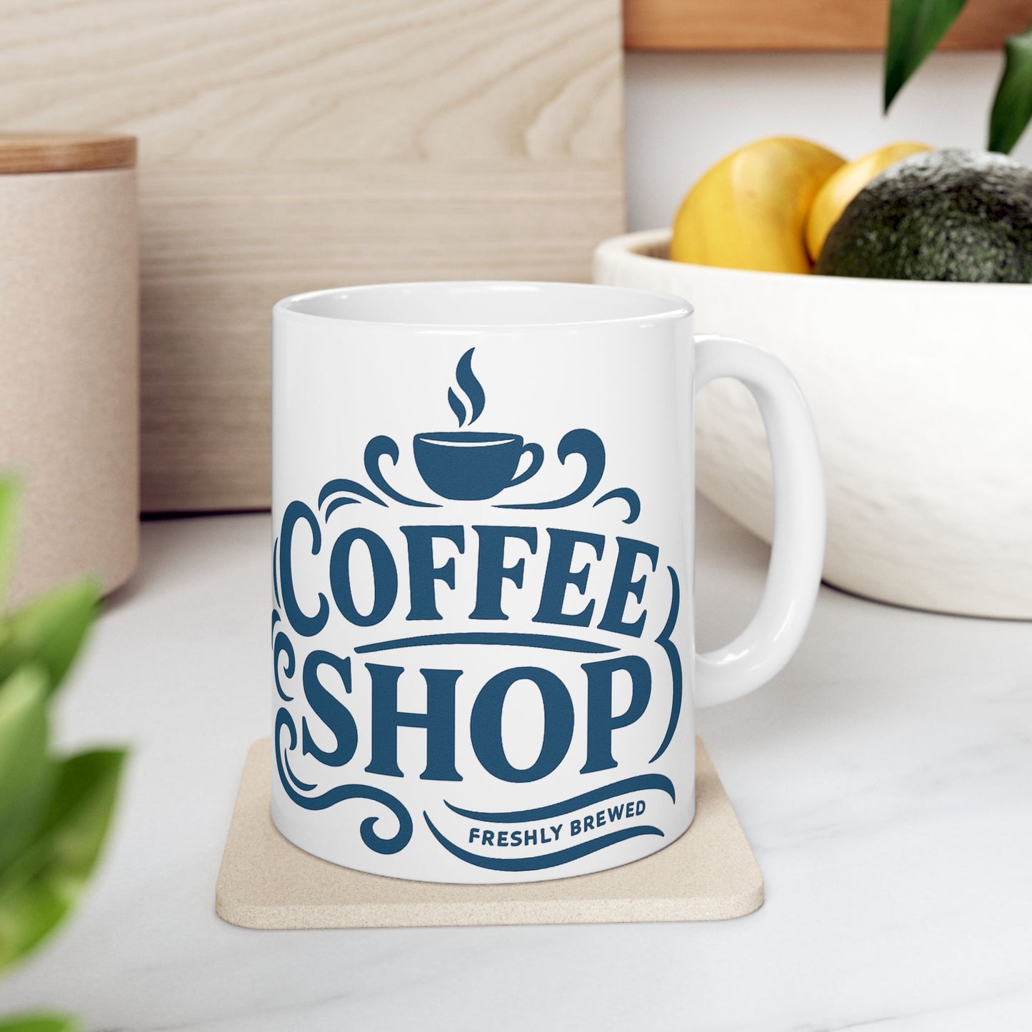 Charming Coffee Mug with Retro Design, Perfect Gift for Coffee Lovers, Home Office Decor, Unique Kitchenware, Personalized Drinkware