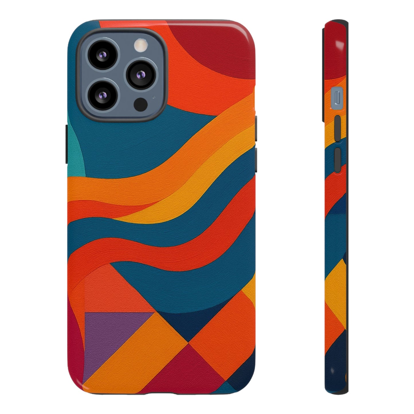 Vibrant Phone Case, Abstract Design Cover, Tough Cases for All Occasions, Stylish Gift for Tech Lovers, Modern Phone Accessories