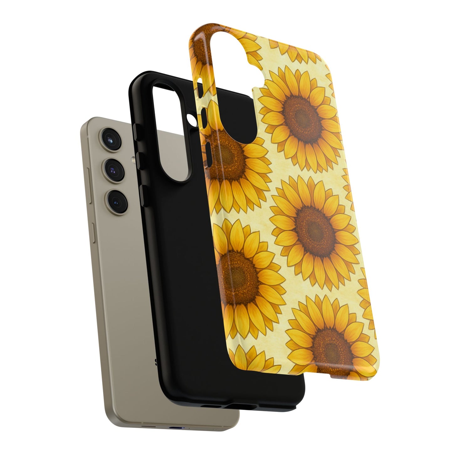 Sunflower Phone Cases - Tough Cases for Nature Lovers, Gift for Friends, Floral Design, Protective Case, Sunflower Decor