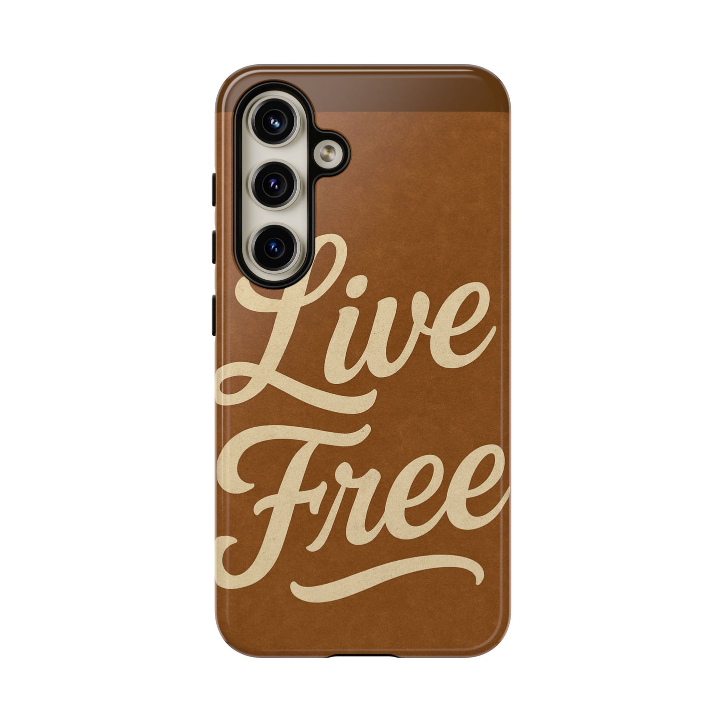 Live Free Phone Case, Tough Cases, Inspirational Phone Accessories, Gift for Adventurers, Customizable Design, Unique Tech Gifts