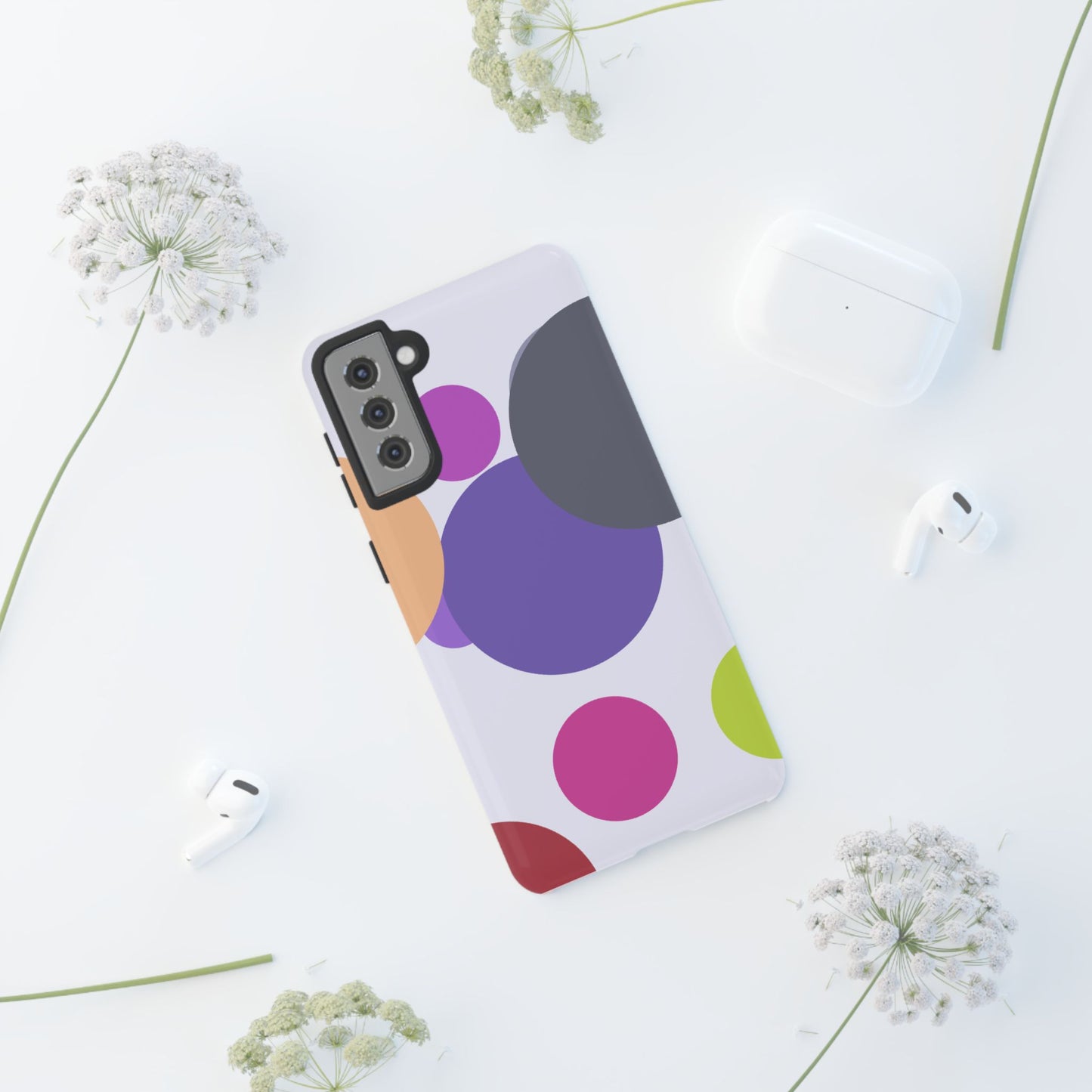 Colorful Geometric Phone Case, Bold Protective Cover for iPhone, Unique Gift for Trendy Teens, Fun Customizable Cases, Modern Design