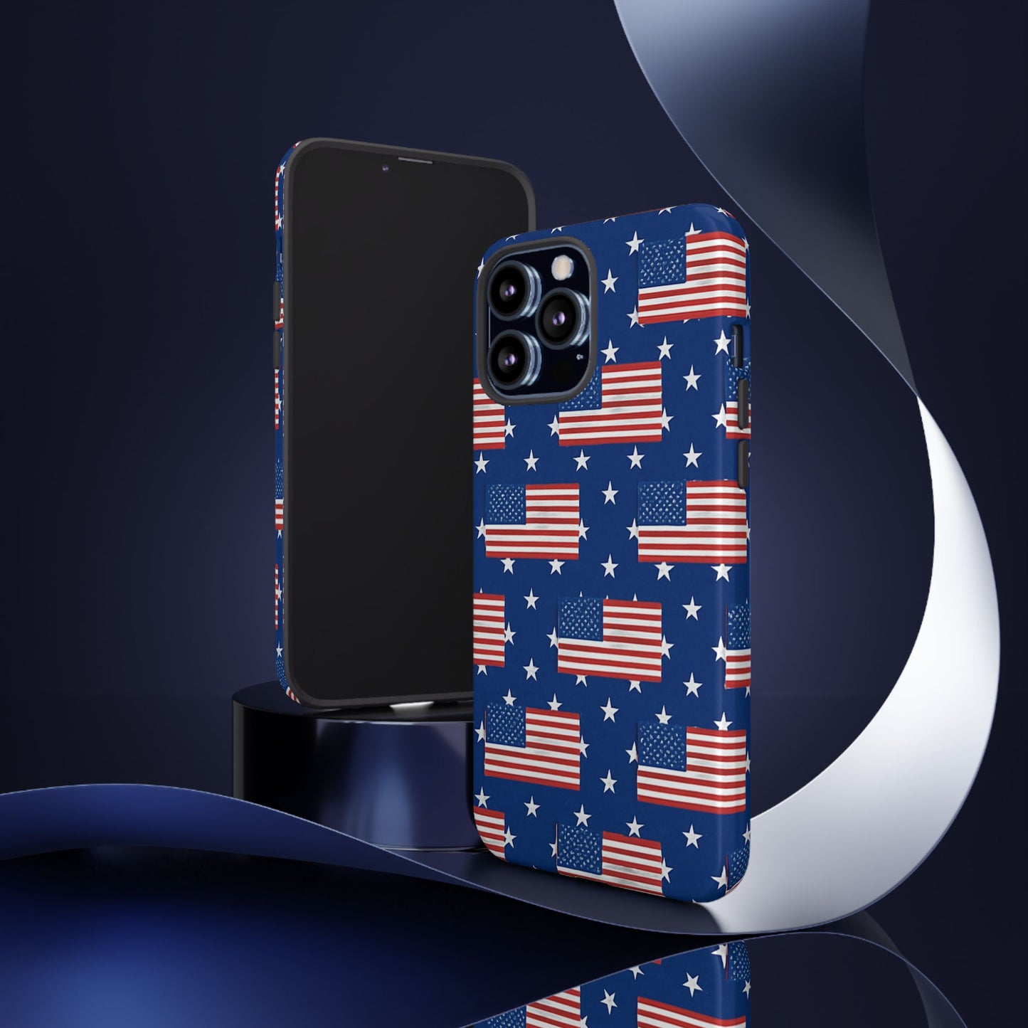 Patriotic Phone Case, Independence Day Accessories, American Flag Design, Star-Spangled Cover, Summer BBQ Gift