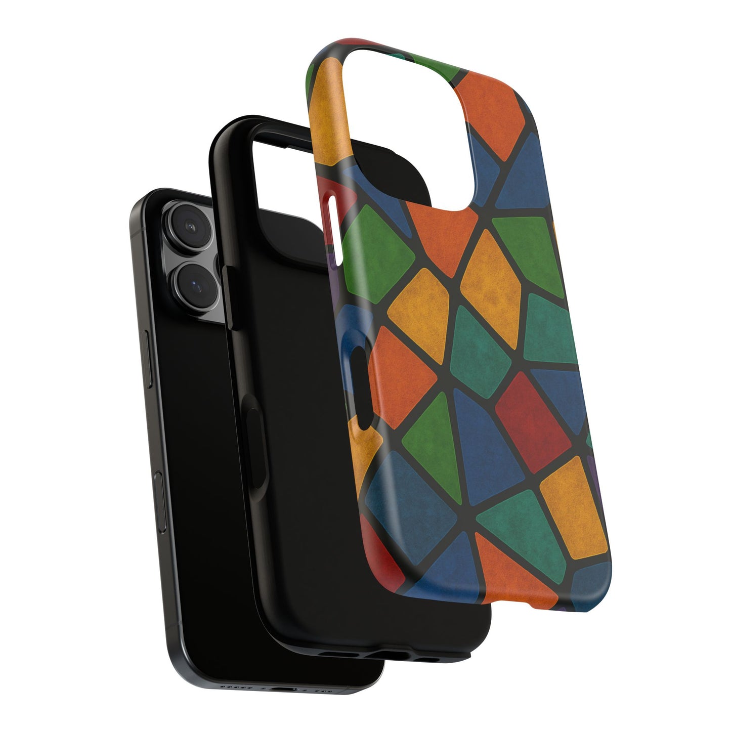 Colorful Mosaic Phone Case, Tough Cell Phone Cover, Vibrant Smartphone Protector, Unique Gift for Weddings, Birthday, Holidays