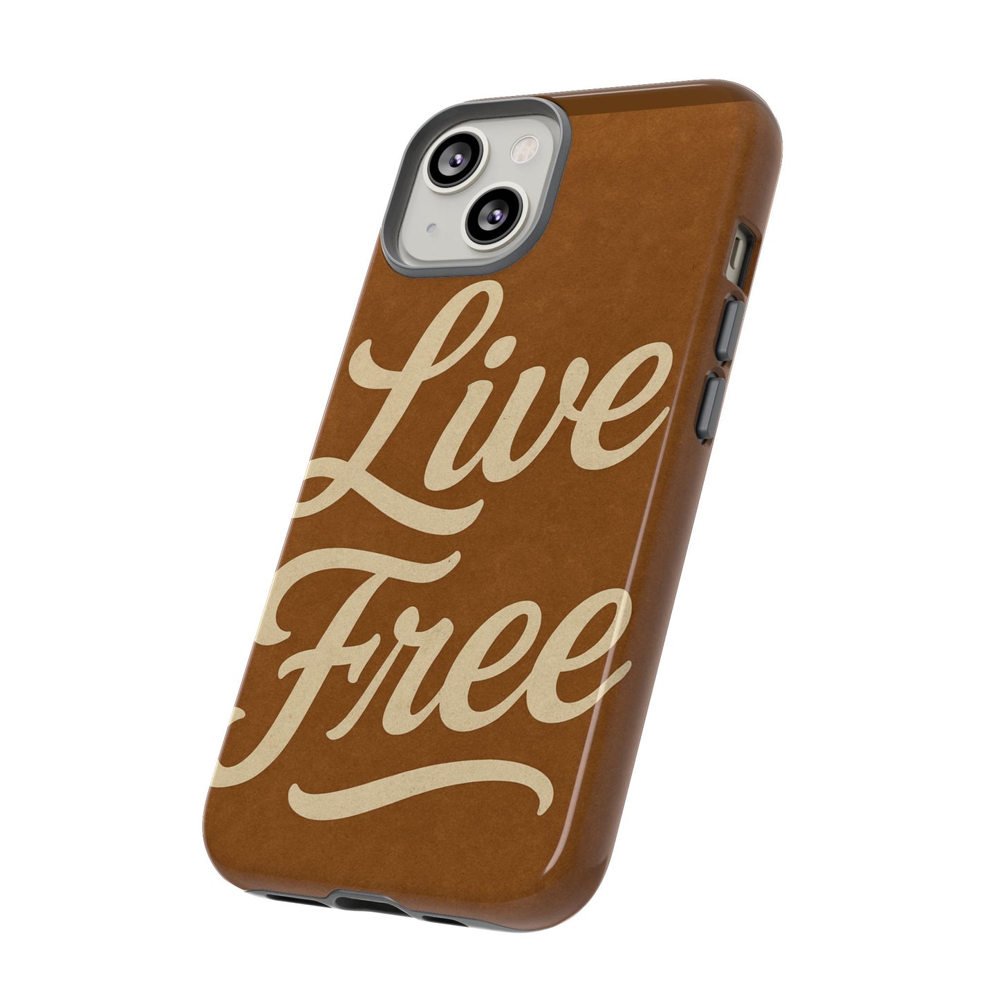 Live Free Phone Case, Tough Cases, Inspirational Phone Accessories, Gift for Adventurers, Customizable Design, Unique Tech Gifts