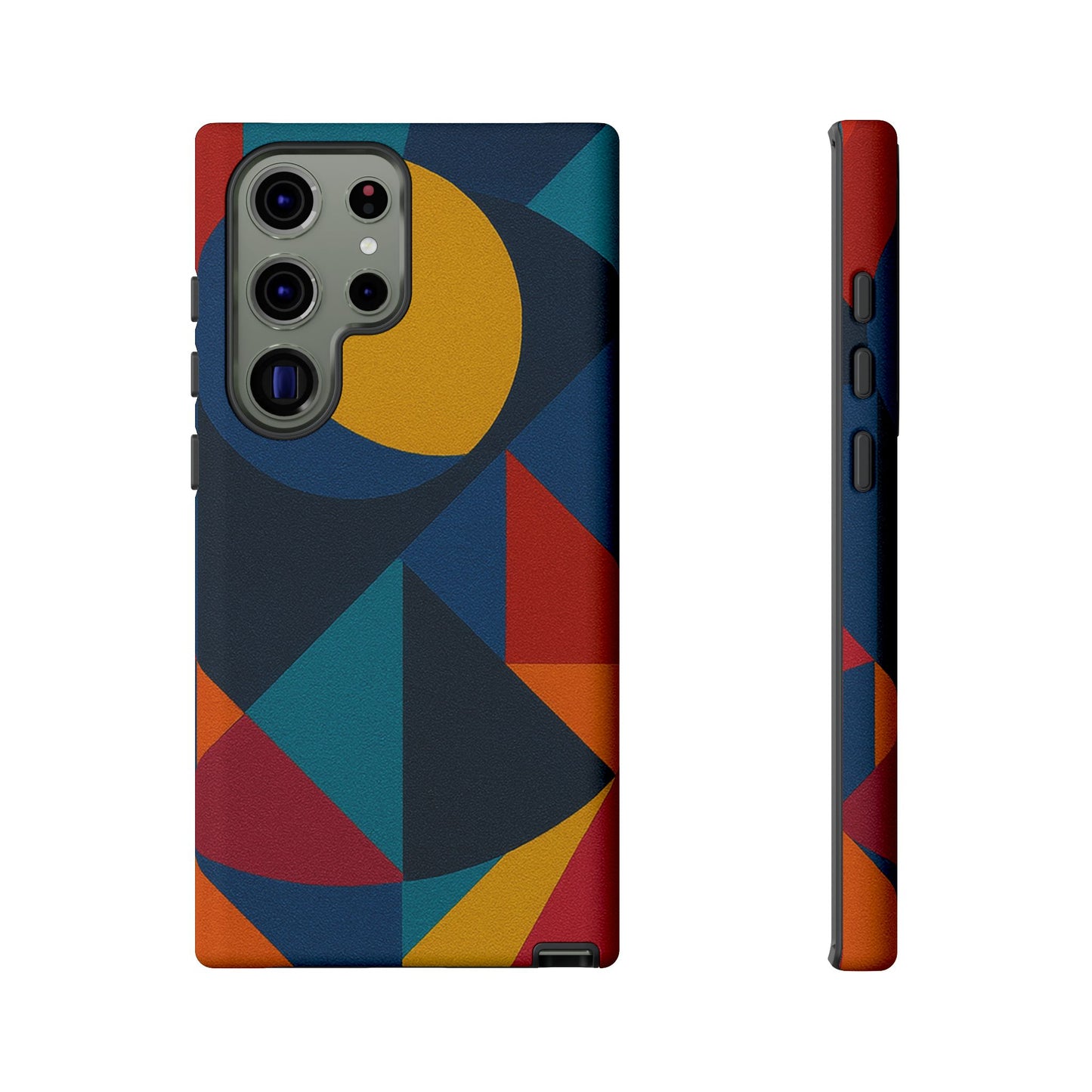 Vibrant Phone Case, Colorful Phone Cover, Geometric Design, Artistic Gift, Trendy Accessory, Vibrant Colors, Unique Design