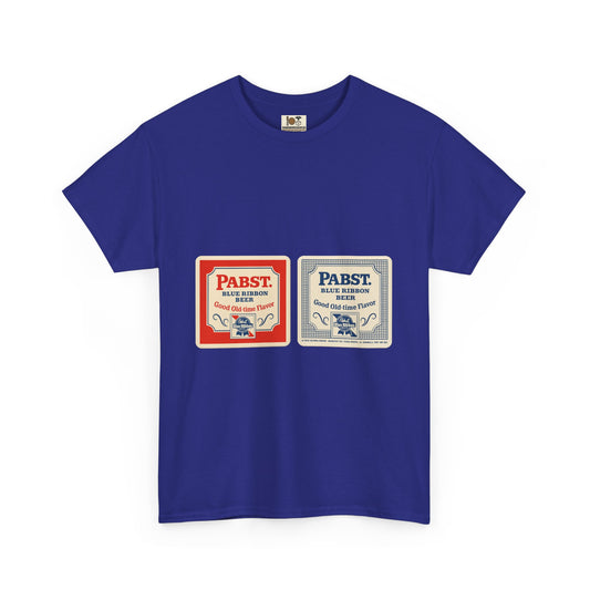 Vintage-Inspired Unisex Heavy Cotton Tee, Perfect for Beer Lovers, Retro Style Shirt, Gift for Him/Her, Casual Wear, Birthday Gift, Pabst beer