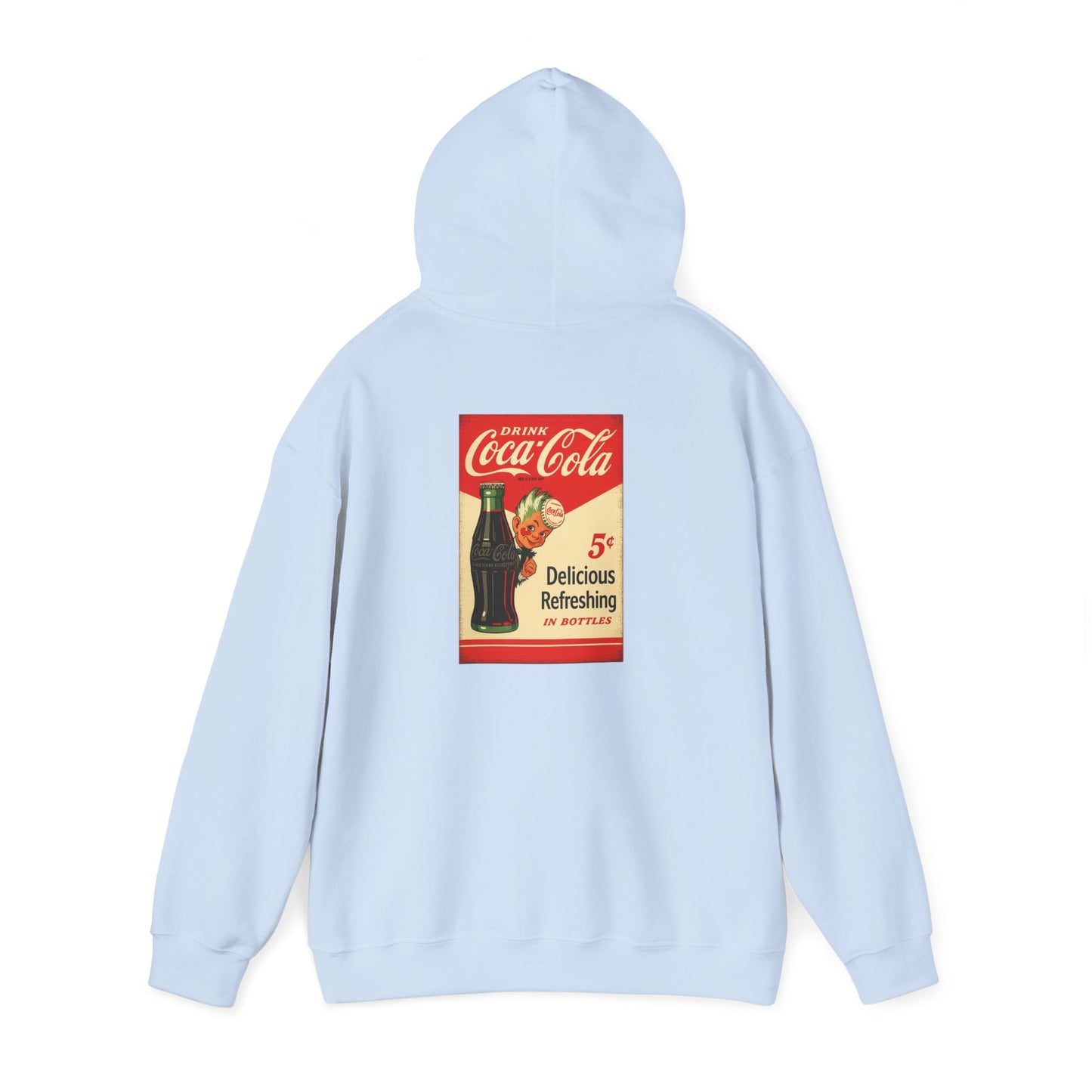 Vintage Coca-Cola Hoodie, Retro Sweatshirt Gift, Unisex Casual Wear, Perfect for Nostalgia Lovers, Ideal for Everyday Use