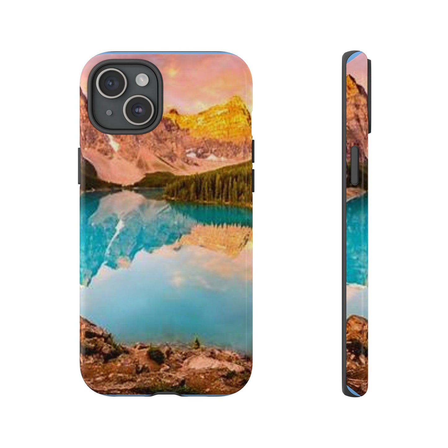 Nature-Inspired Phone Case with Mountain and Lake Design, Aesthetic Tough Cases for Outdoor Lovers, Phone Protection, Gift for Nature [...]