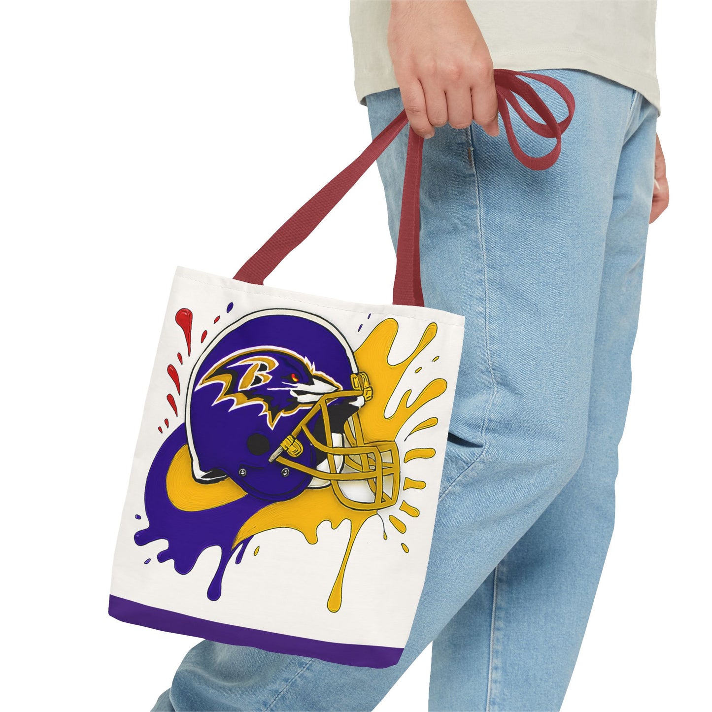 Bold Ravens-Inspired Tote Bag, Football Fan Gift, Sports Tote, Game Day Accessory, Team Spirit Bag, Unique Gift for Her