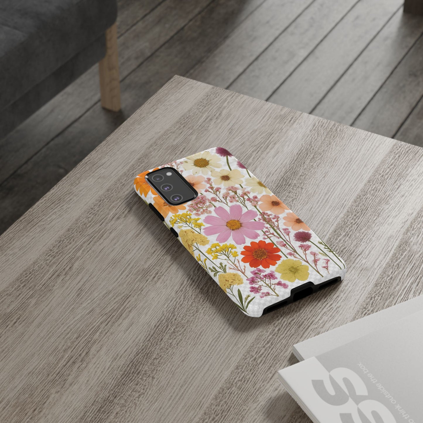 Floral Phone Case - Tough Cases, Stylish Protective Cover, Flower Design, Trendy Gift, Nature Lover Accessory, DRIED FLOWERS
