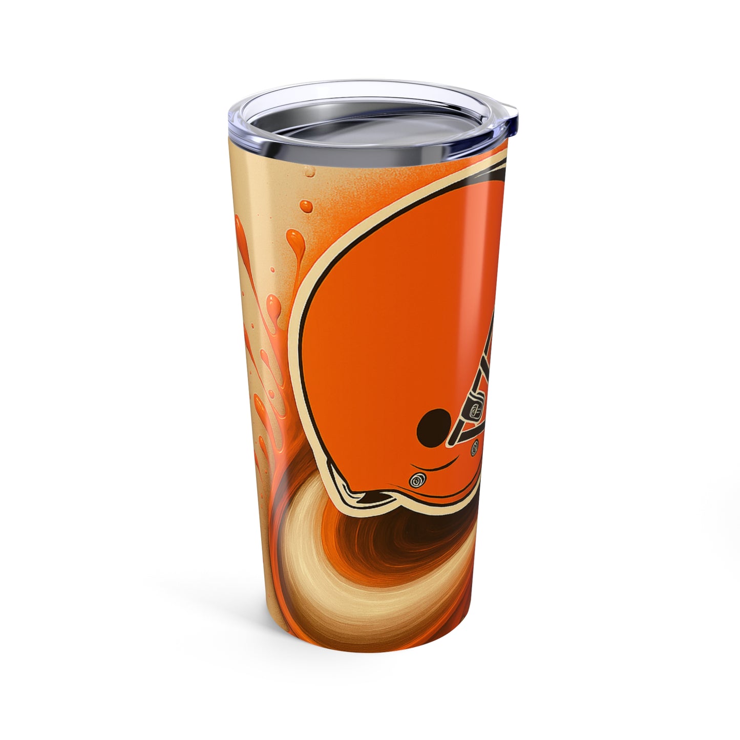 Cleveland Browns Tumbler 20oz, NFL Fan Tumbler, Sports Team Hot Cold Drink Cup, Unique Gift for Football Lovers, Game Day Accessory