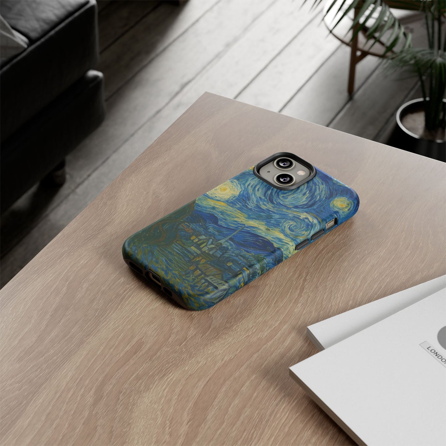 Starry Night Phone Case, Artistic Cell Phone Cover, Gift for Art Lovers, Unique Phone Accessory, Birthday Gift for Him/Her, Tough Cases