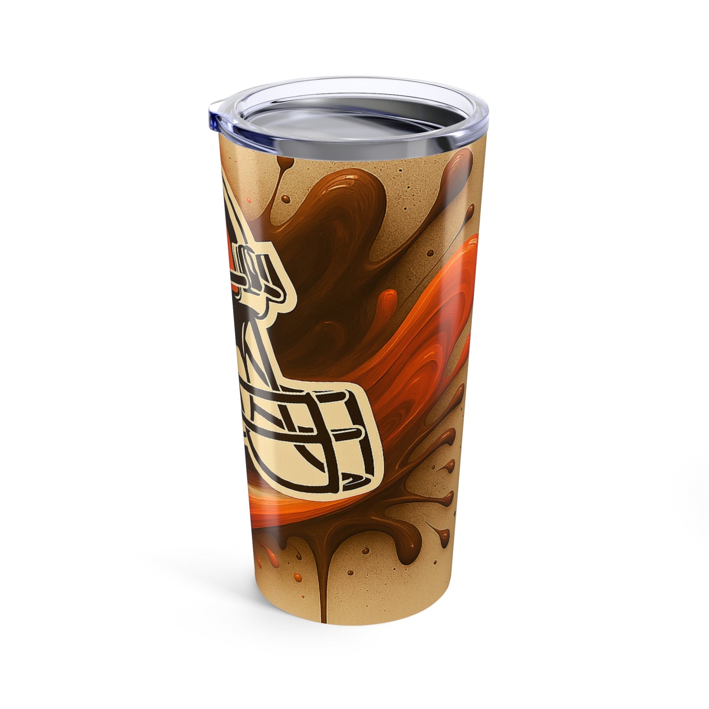 Cleveland Browns Tumbler 20oz, NFL Fan Tumbler, Sports Team Hot Cold Drink Cup, Unique Gift for Football Lovers, Game Day Accessory