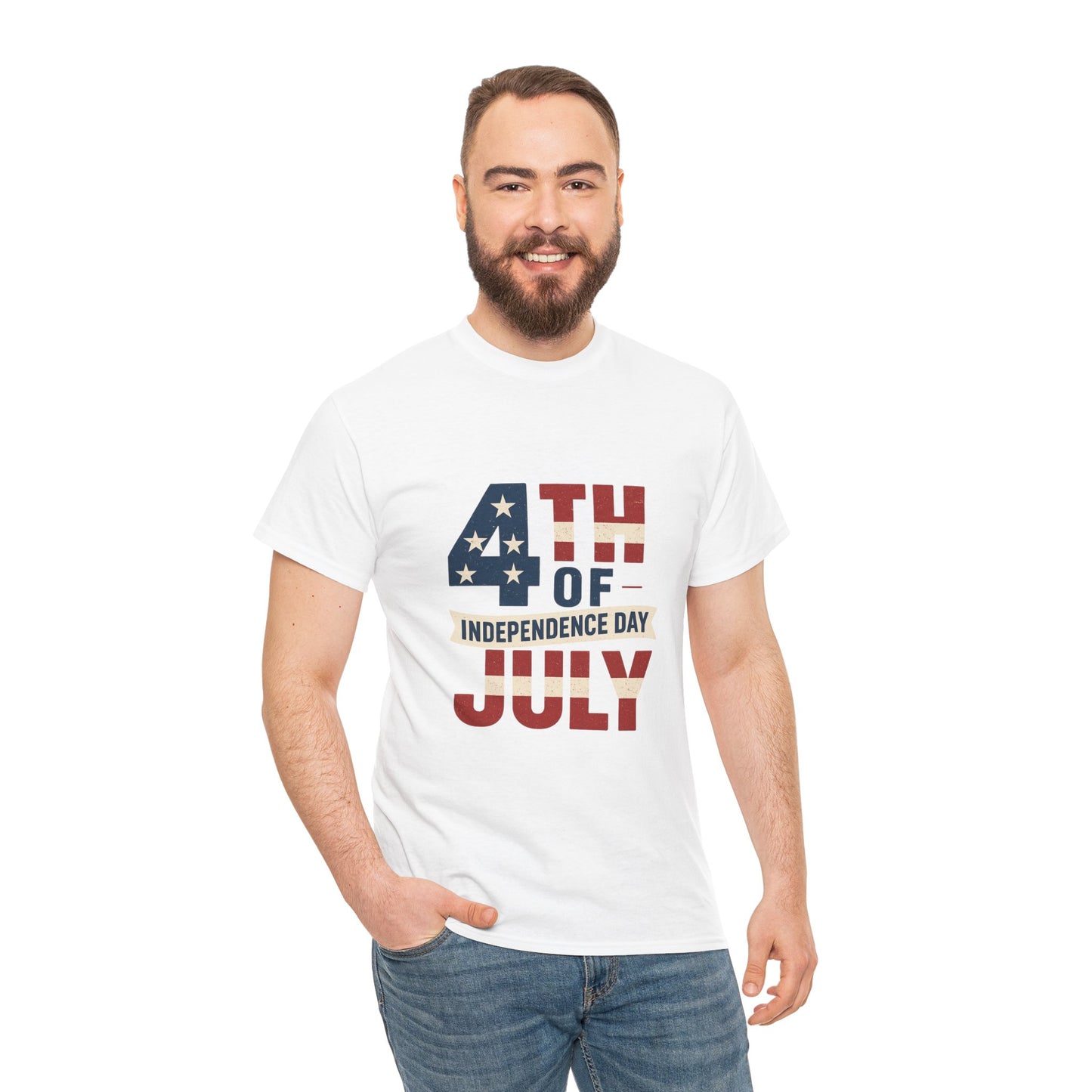 Independence Day Tee - 4th of July Celebration Shirt, Unisex Cotton T-Shirt, Patriotic Apparel, Summer BBQ Outfit, Festive Holiday Wear
