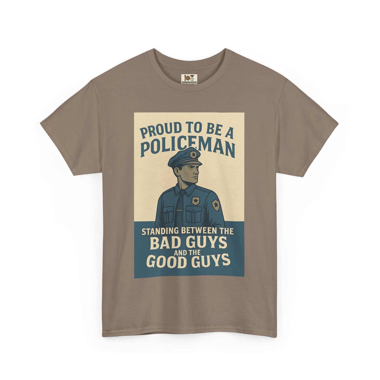 Proud to Be a Policeman Tee | Unisex Cotton Shirt, Police Apparel, Law Enforcement Gift, Support Our Police, Motivational Graphic Tee