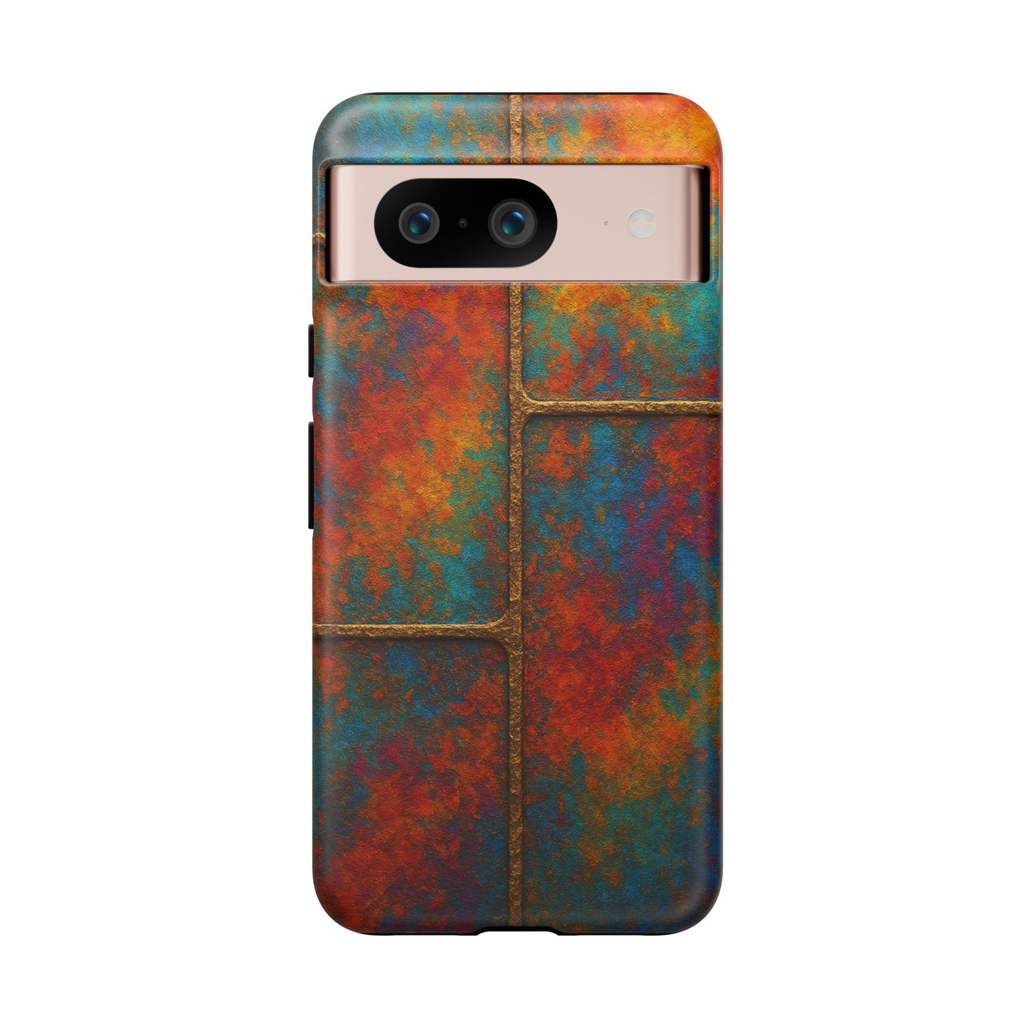 Colorful Textured Phone Case, Vibrant iPhone Cover, Tough Protective Shell, Unique Mobile Accessory, Artisan Phone Protection