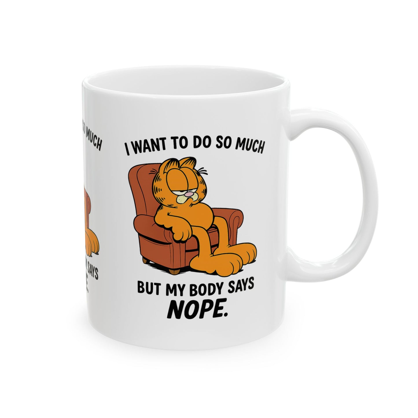 Garfield Humor Mug | Cute Ceramic Coffee Cup | Funny Gift for Cat Lovers | Relaxation Vibe | Ideal for Home or Office | Gift for [...]