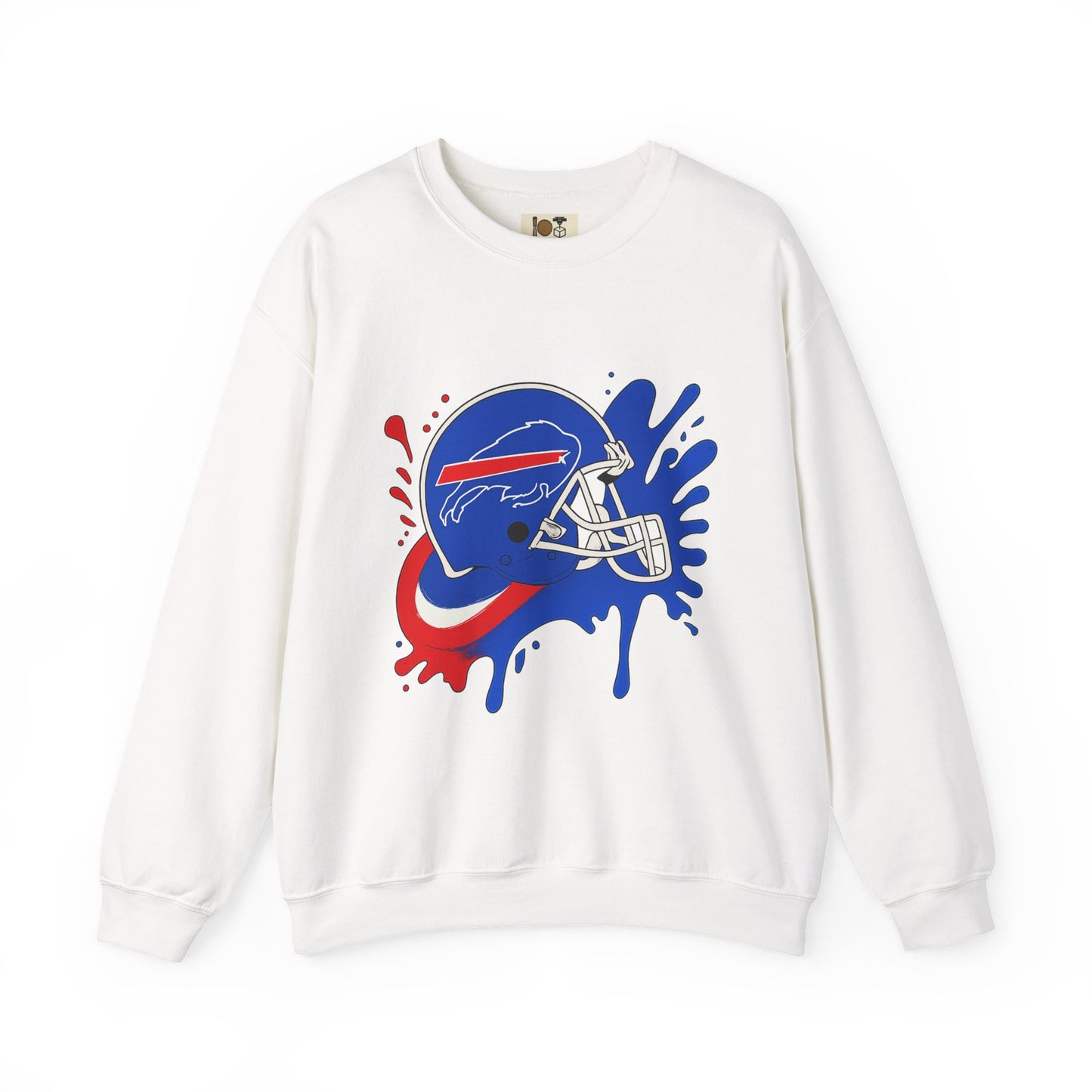 Buffalo Bills Inspired Crewneck Sweatshirt, NFL Fan Gear, Casual Sportswear, Game Day Apparel, Unisex Sweatshirt, Tailgate Clothing