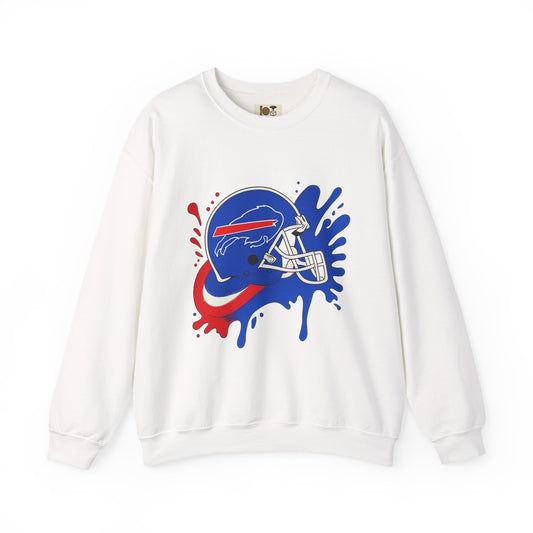Buffalo Bills Inspired Crewneck Sweatshirt, NFL Fan Gear, Casual Sportswear, Game Day Apparel, Unisex Sweatshirt, Tailgate Clothing