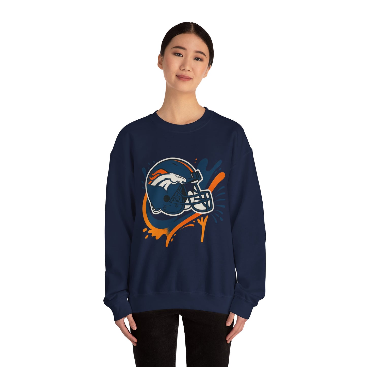 Denver Broncos Crewneck Sweatshirt, Football Fan Gear, Unisex Sports Apparel, Game Day Outfit, Perfect Gift for Fans