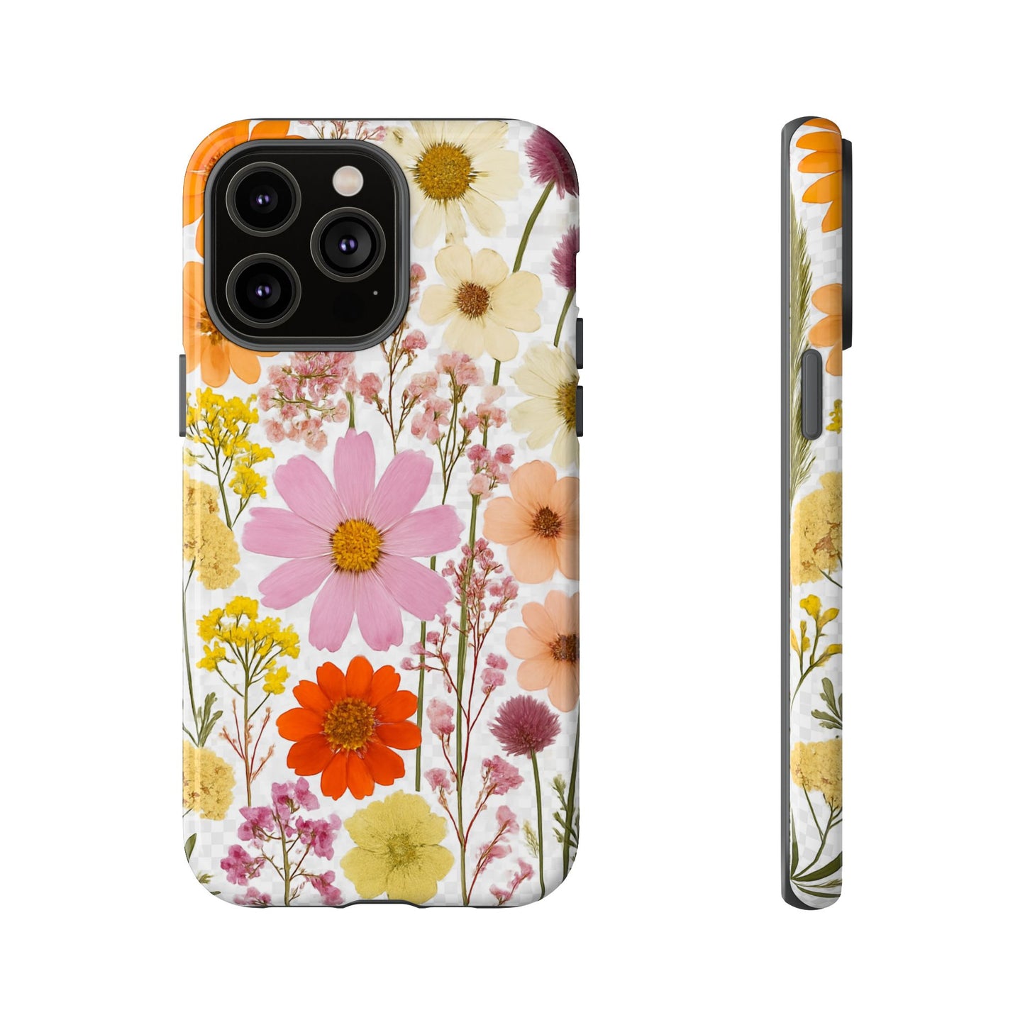 Floral Phone Case - Tough Cases, Stylish Protective Cover, Flower Design, Trendy Gift, Nature Lover Accessory, DRIED FLOWERS