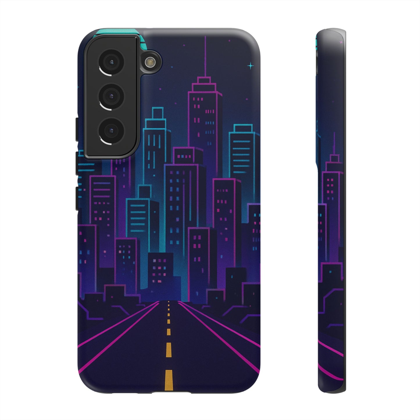 Cityscape Phone Case, Tough Cases, Urban Style, Nighttime Vibe, Phone Cover, Gift for City Lovers, Modern Design