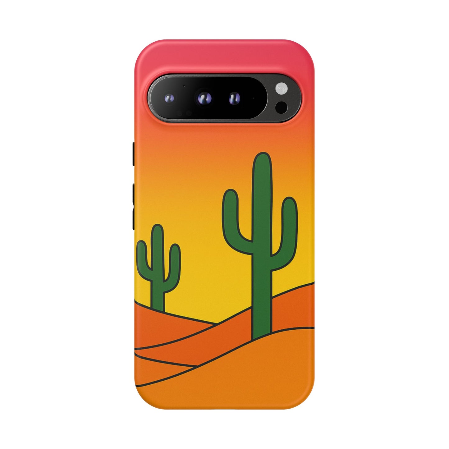 Desert Vibes Phone Case, Tough Cases, Cactus Design, Colorful Phone Cover, Summer Aesthetic, Unique Gift Idea