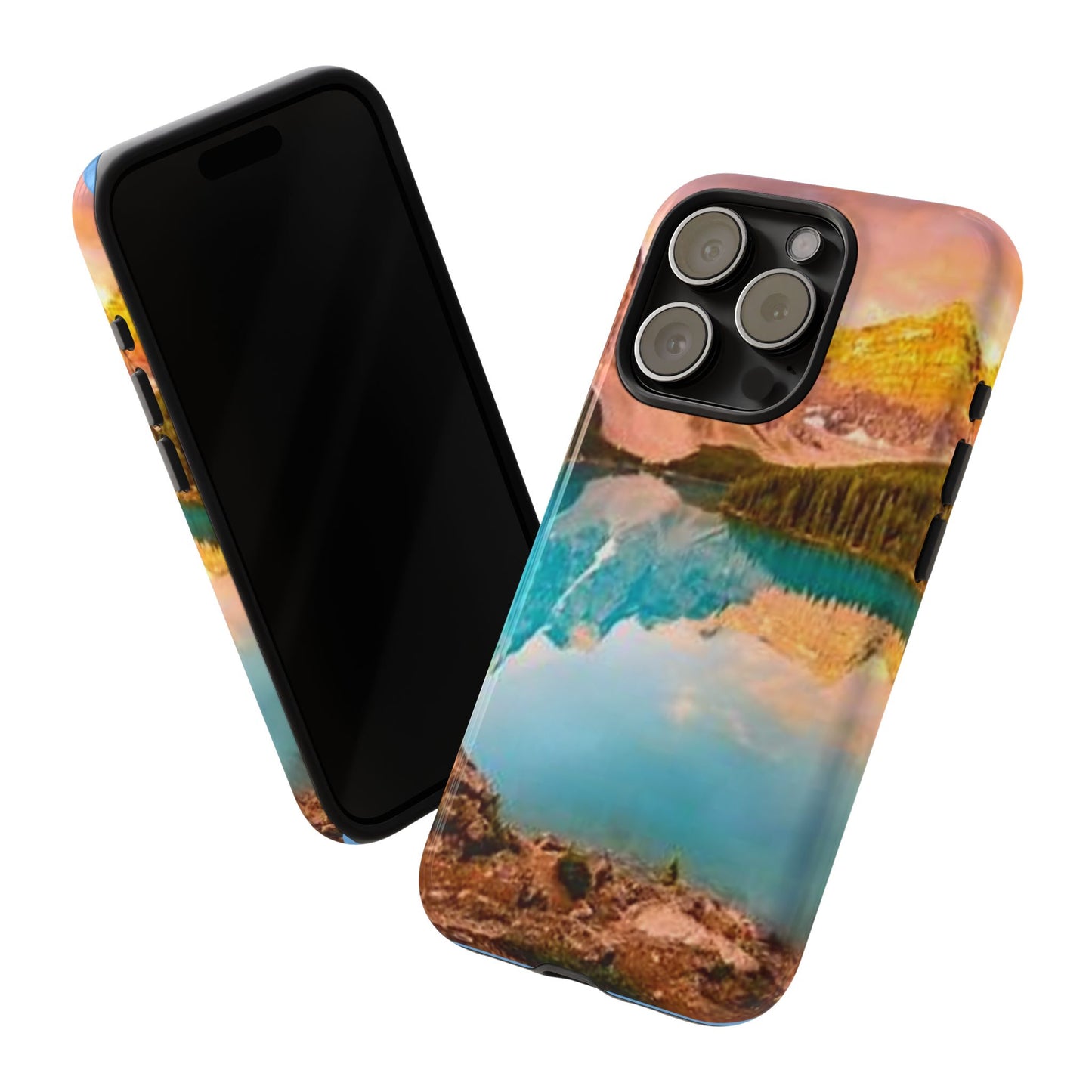 Nature-Inspired Phone Case with Mountain and Lake Design, Aesthetic Tough Cases for Outdoor Lovers, Phone Protection, Gift for Nature [...]