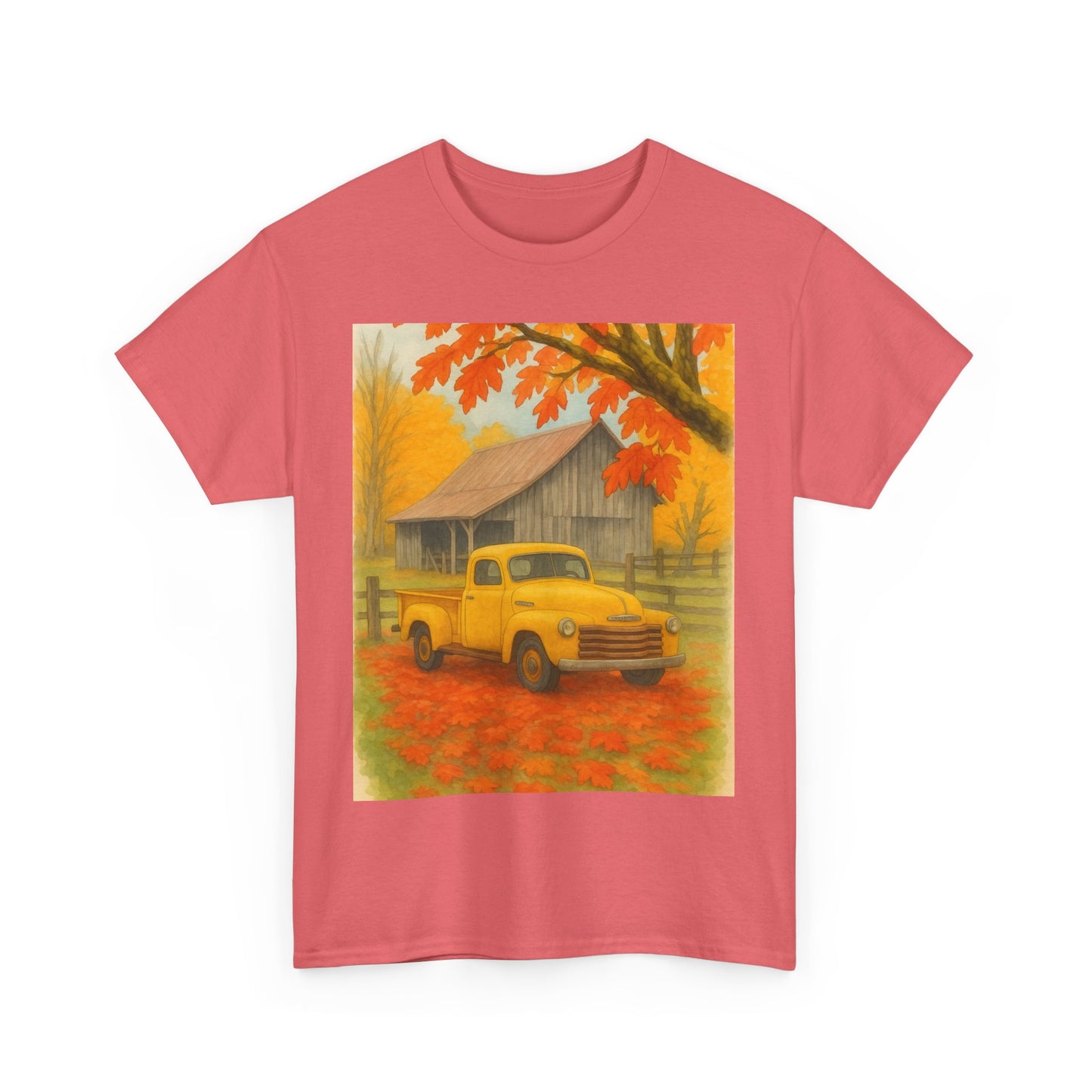 Autumn Vibes Unisex Heavy Cotton Tee, Fall Shirt, Vintage Truck Tee, Cozy [...]