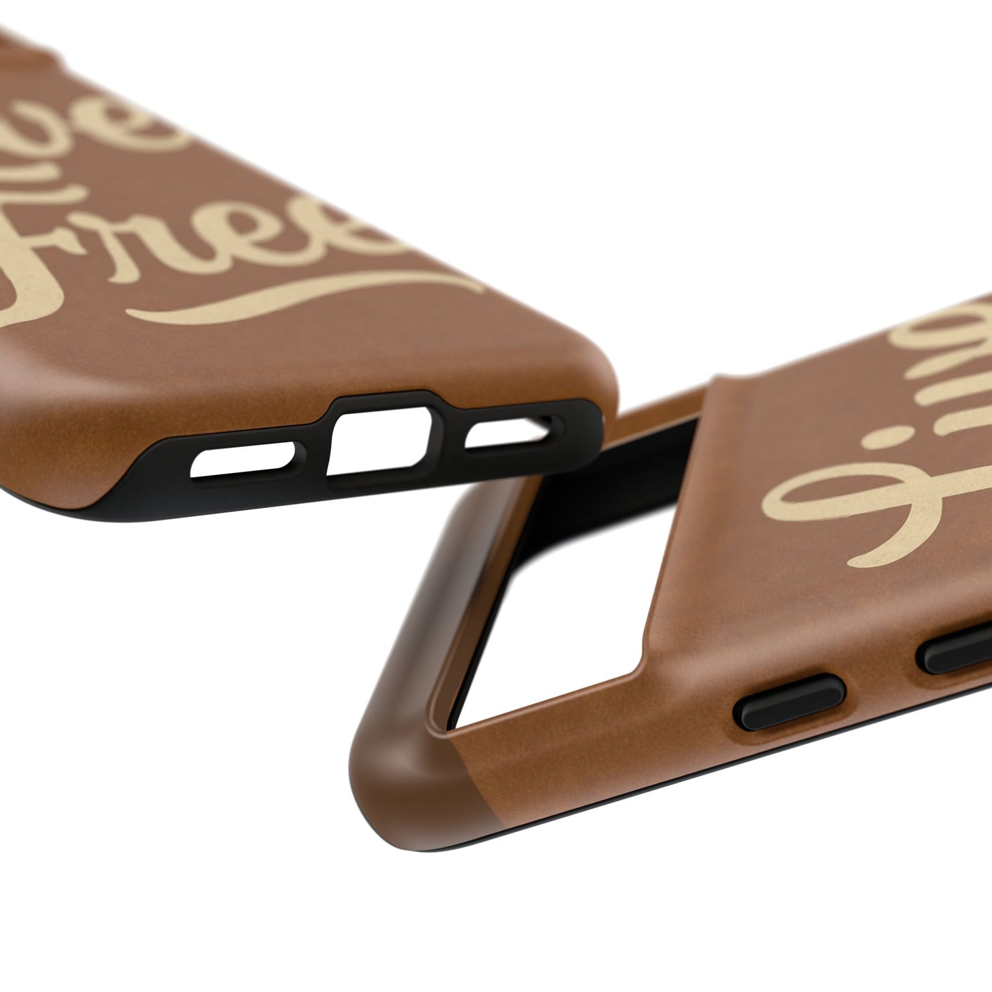 Live Free Phone Case, Tough Cases, Inspirational Phone Accessories, Gift for Adventurers, Customizable Design, Unique Tech Gifts