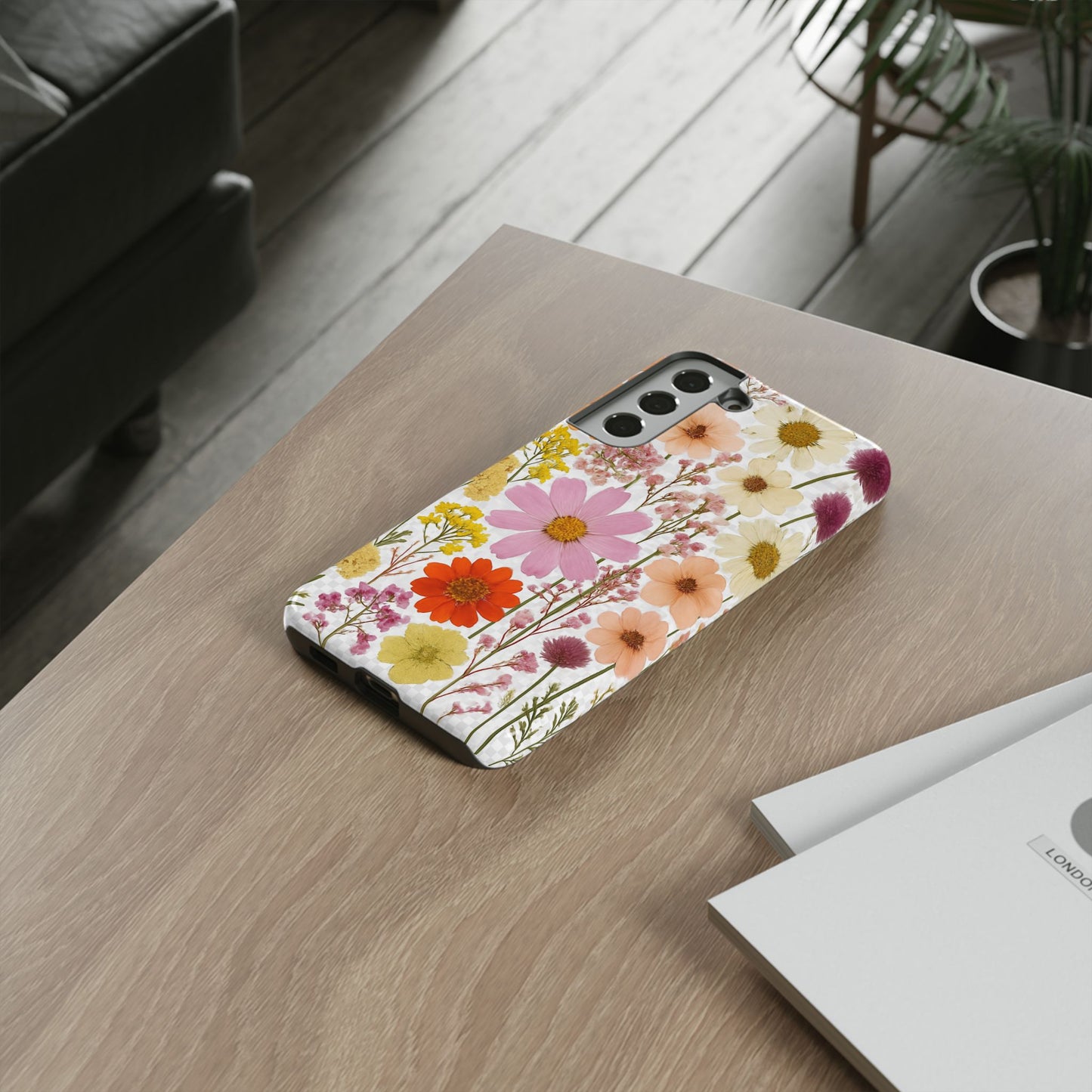 Floral Phone Case - Tough Cases, Stylish Protective Cover, Flower Design, Trendy Gift, Nature Lover Accessory, DRIED FLOWERS