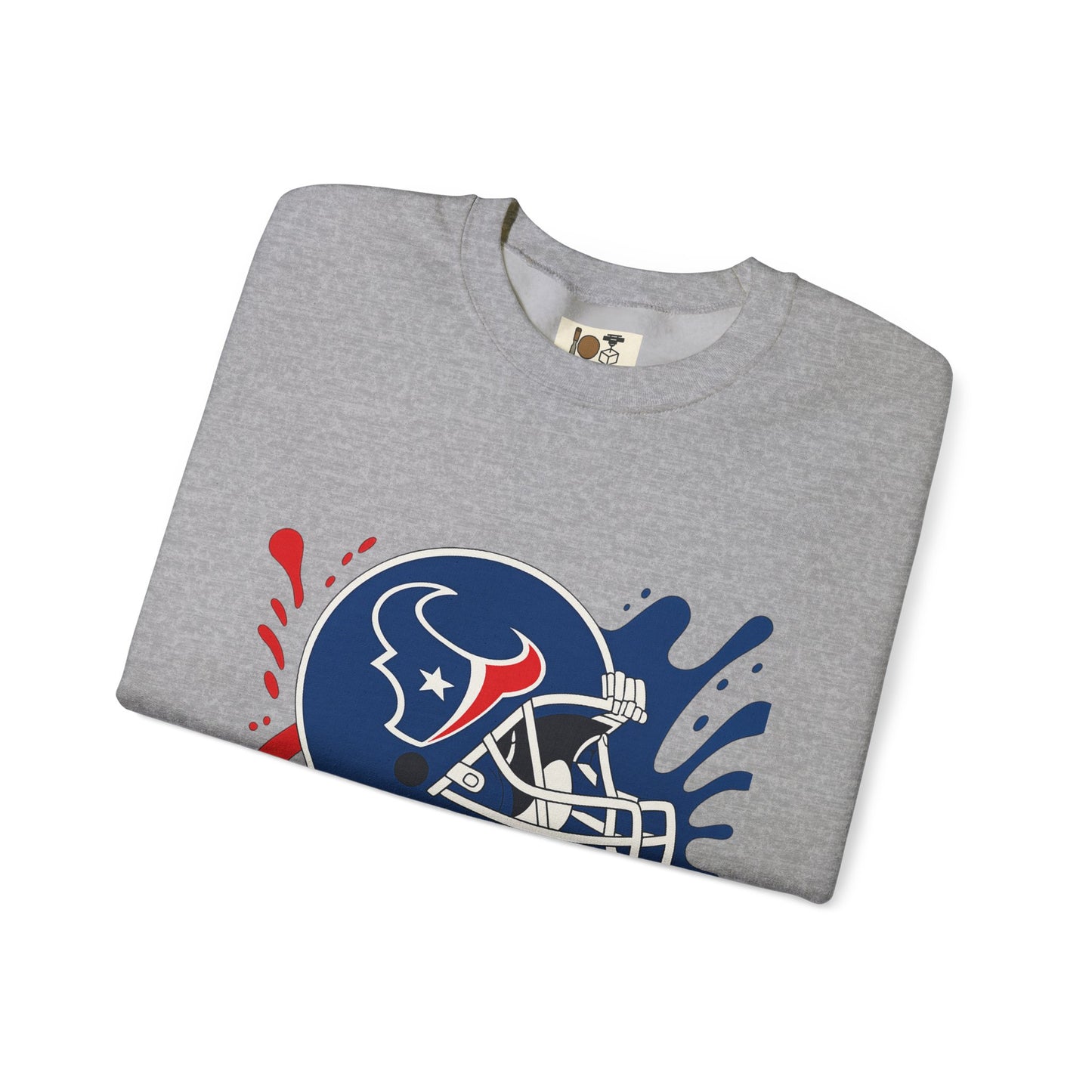 Sporty Splash Crewneck Sweatshirt - Perfect for Game Day, Football Fan Gear, Casual Style, Unisex Apparel, Gift for Sports Lovers