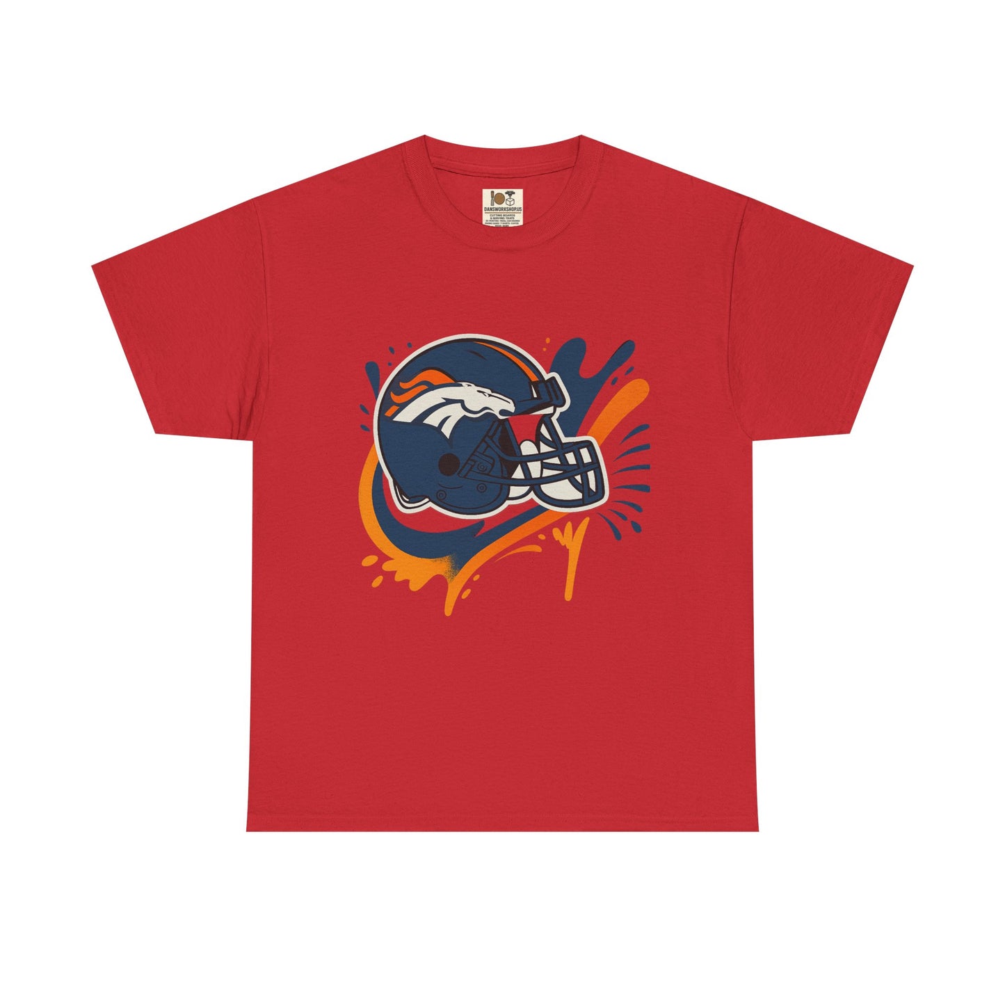 Denver Broncos Heavy Cotton Tee, Sports Team Shirt, Game Day Apparel, Unisex T-Shirt, Football Fan Gift, Denver Merchandise