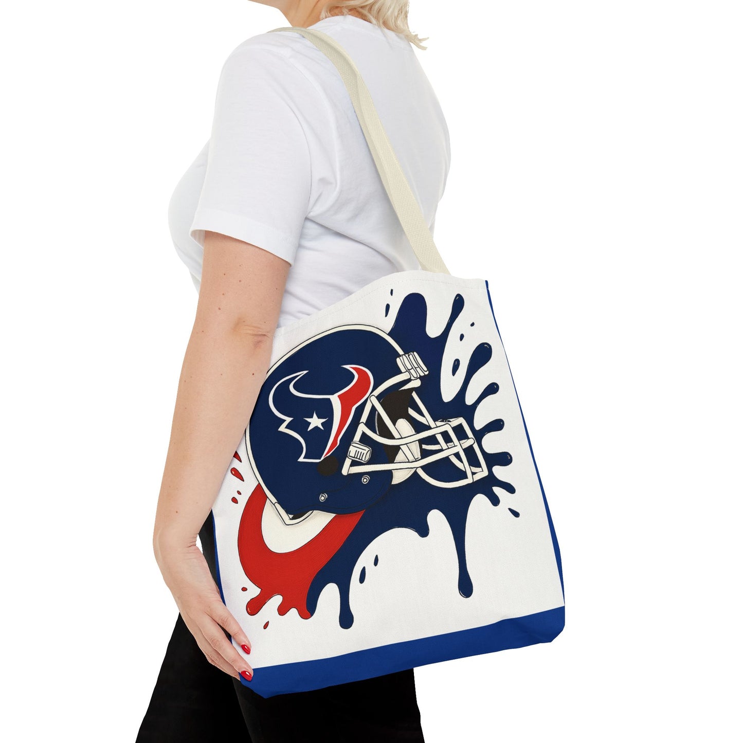 Football Splash Design Tote Bag, Sports Fan Bag, Game Day Accessory, NFL Tote, Casual Gym Bag, Carry-All for Sports Enthusiasts