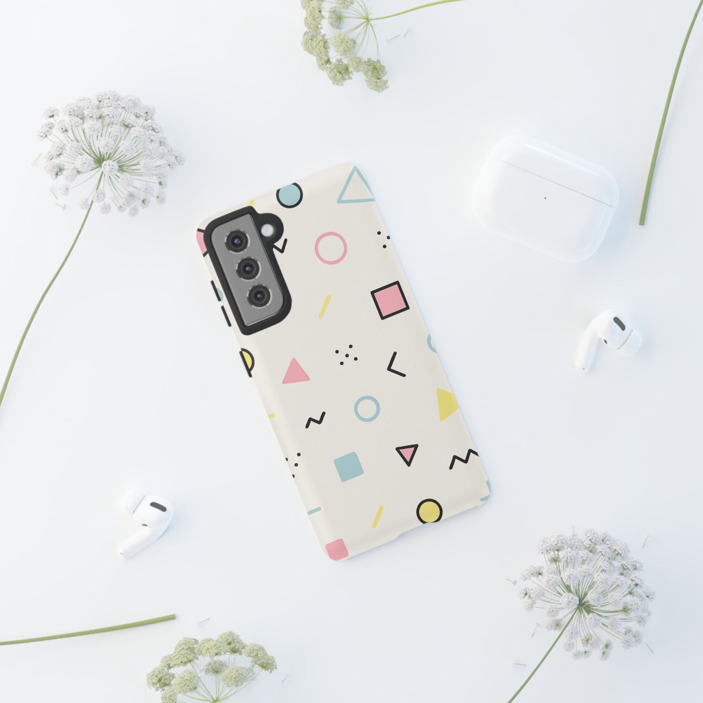 Geometric Phone Case - Stylish Tough Cases for Trendsetters, Unique Phone Covers, Modern Accessories, Gift Ideas for Her