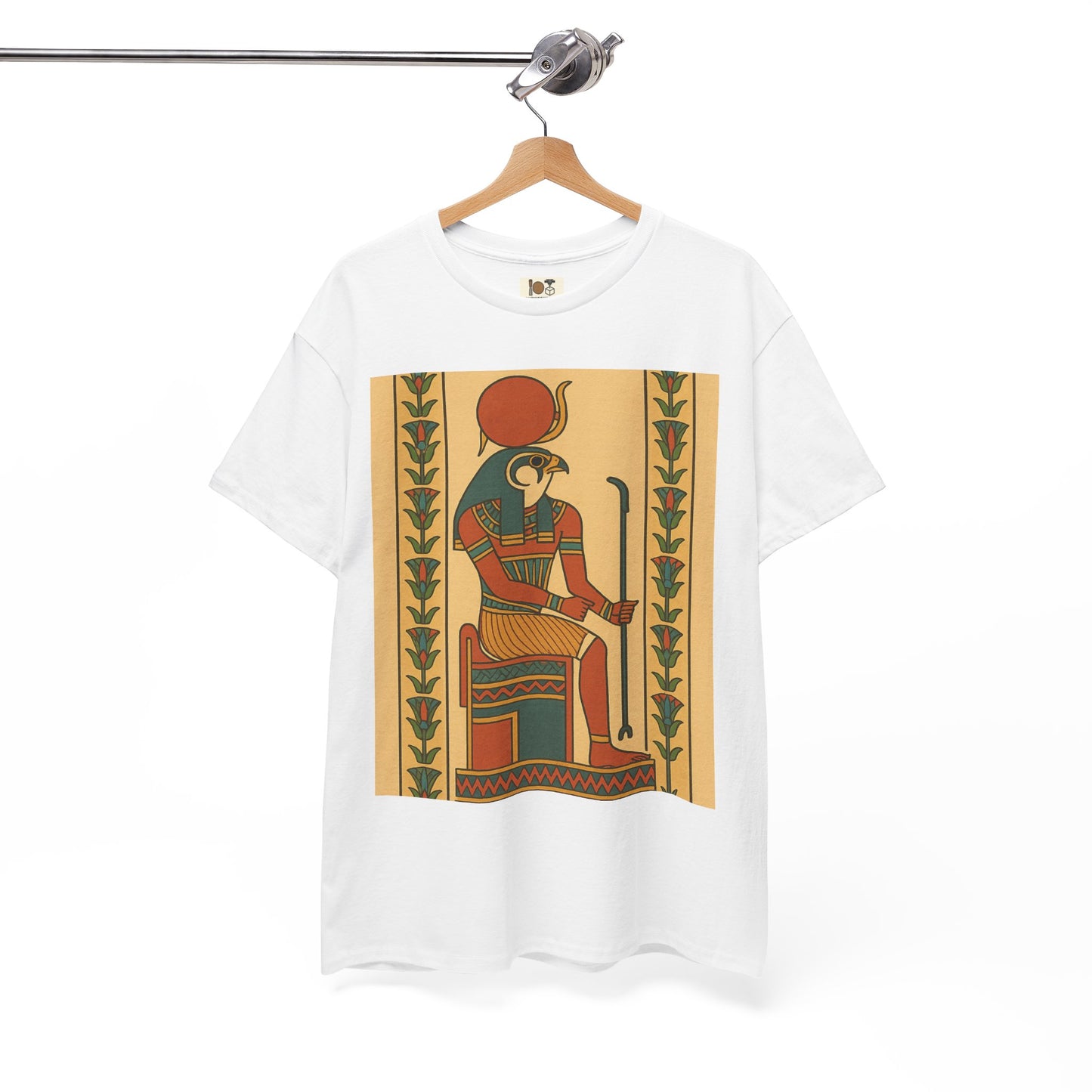 Egyptian Art Unisex Heavy Cotton Tee, Vintage Graphic Shirt, Gift for Art Lovers, Creative Daily Wear, Unique Museum Style