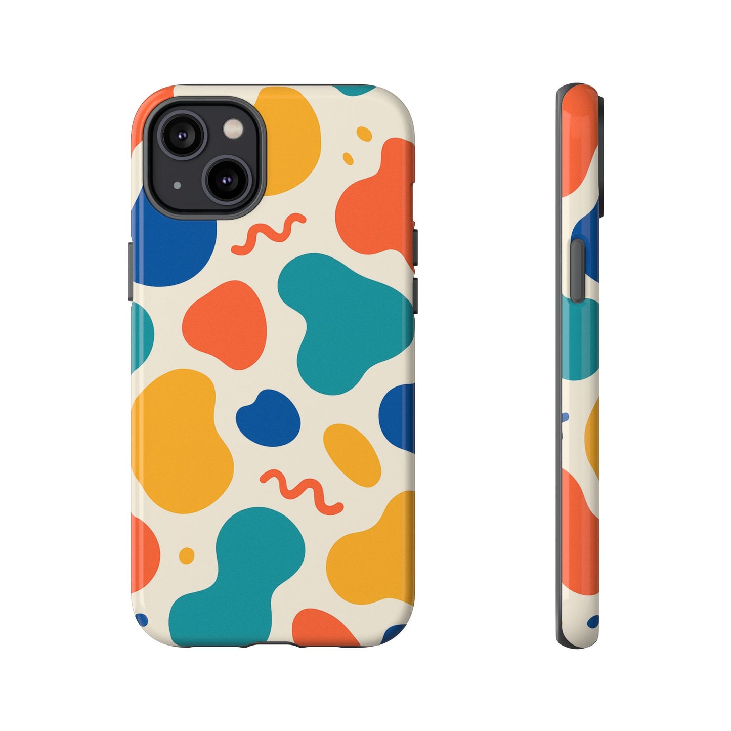 Colorful Phone Case with Abstract Design, Stylish Phone Cover, Trendy Tech Accessory for Her, Unique Gift Idea, Fun Patterned Case