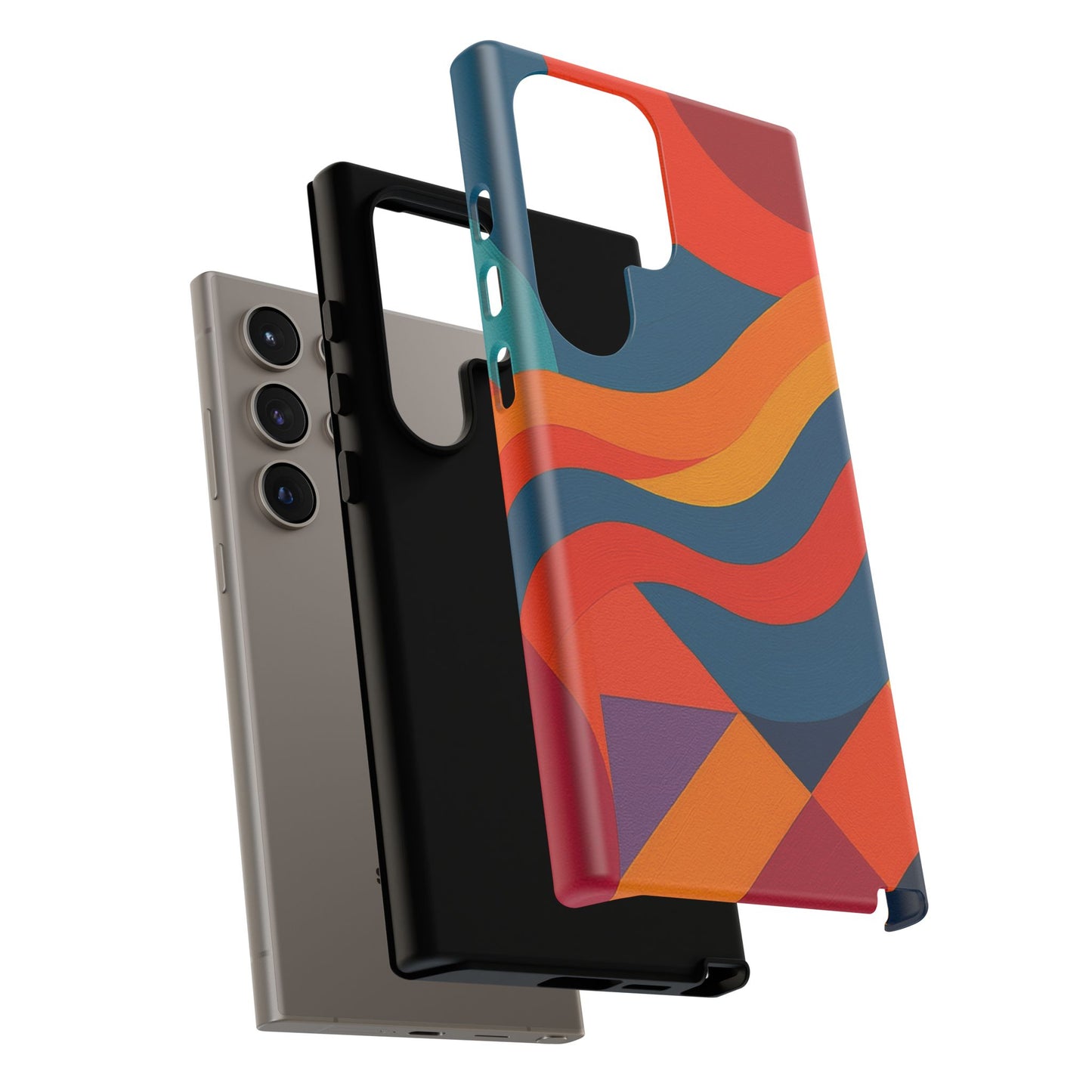 Vibrant Phone Case, Abstract Design Cover, Tough Cases for All Occasions, Stylish Gift for Tech Lovers, Modern Phone Accessories