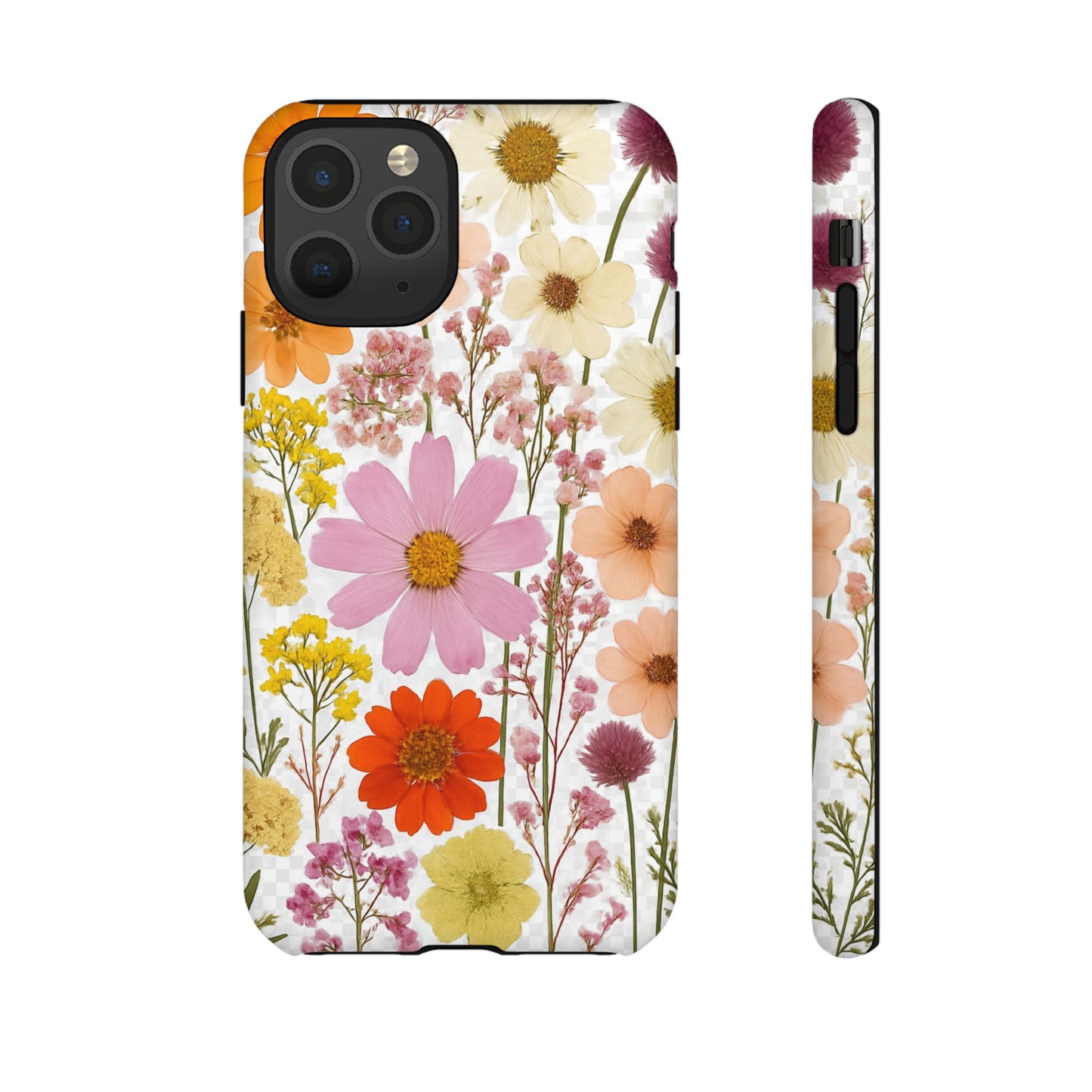 Floral Phone Case - Tough Cases, Stylish Protective Cover, Flower Design, Trendy Gift, Nature Lover Accessory, DRIED FLOWERS