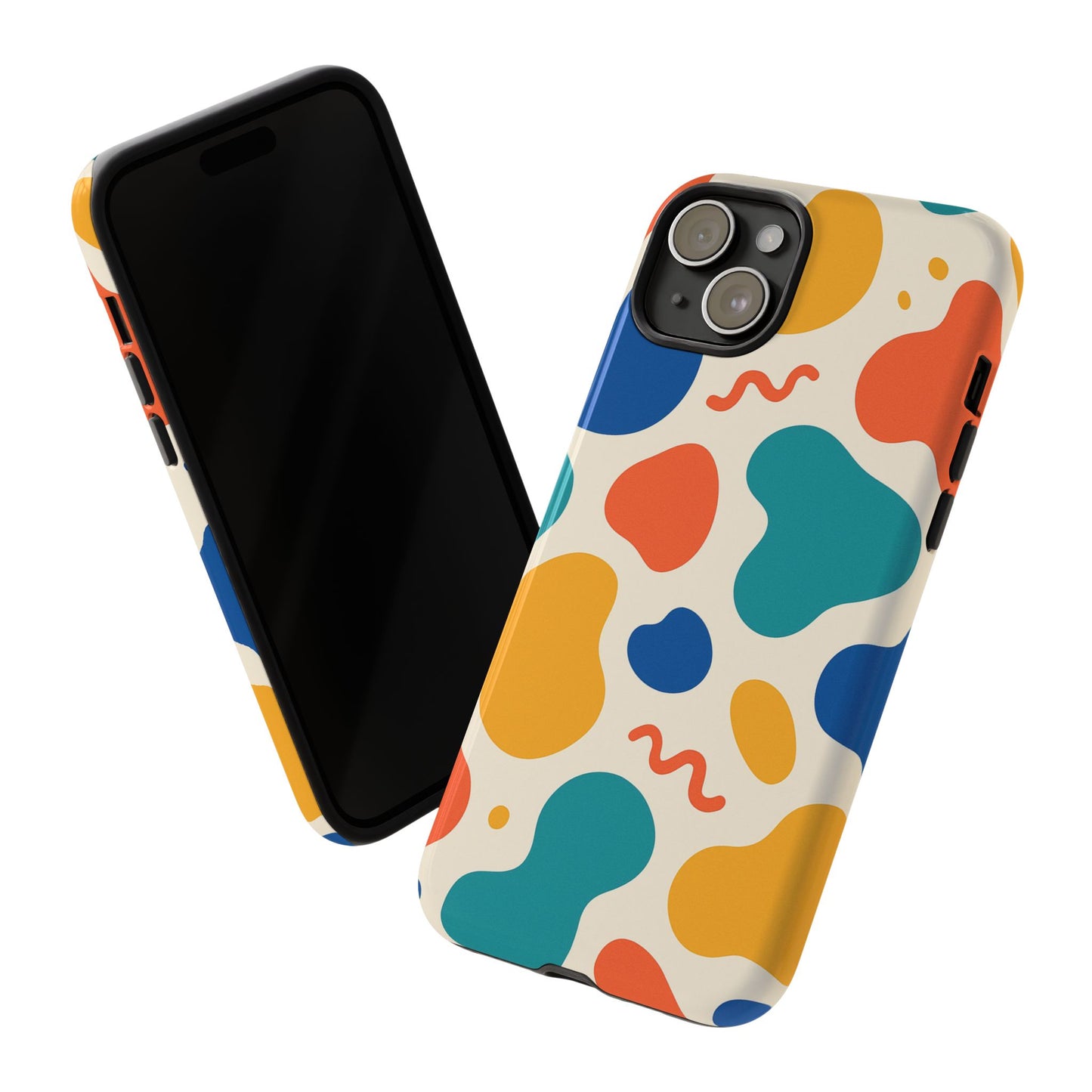 Colorful Phone Case with Abstract Design, Stylish Phone Cover, Trendy Tech Accessory for Her, Unique Gift Idea, Fun Patterned Case