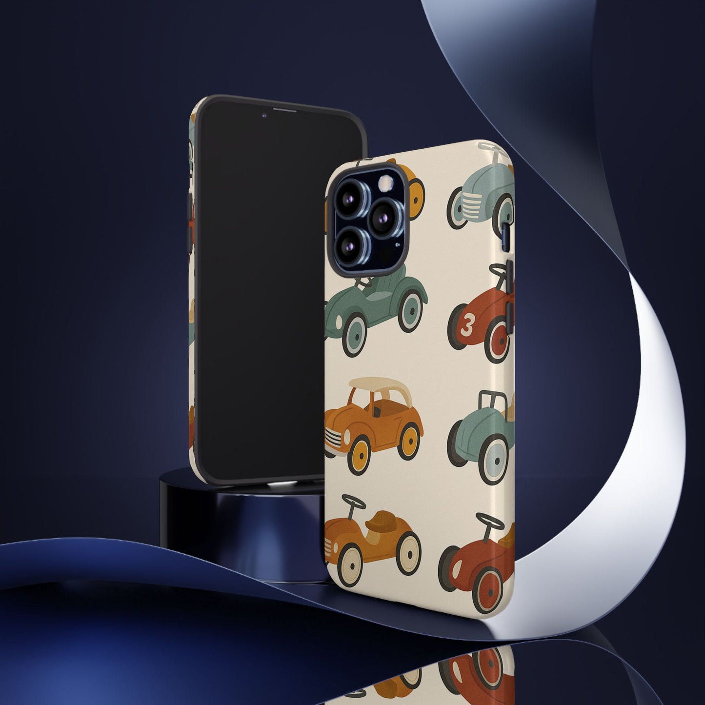 Vintage Car Phone Case, Tough Cases, Kids Gift, Car Lover Accessory, Retro Style, Phone Protection, Unique Design, pedal cars