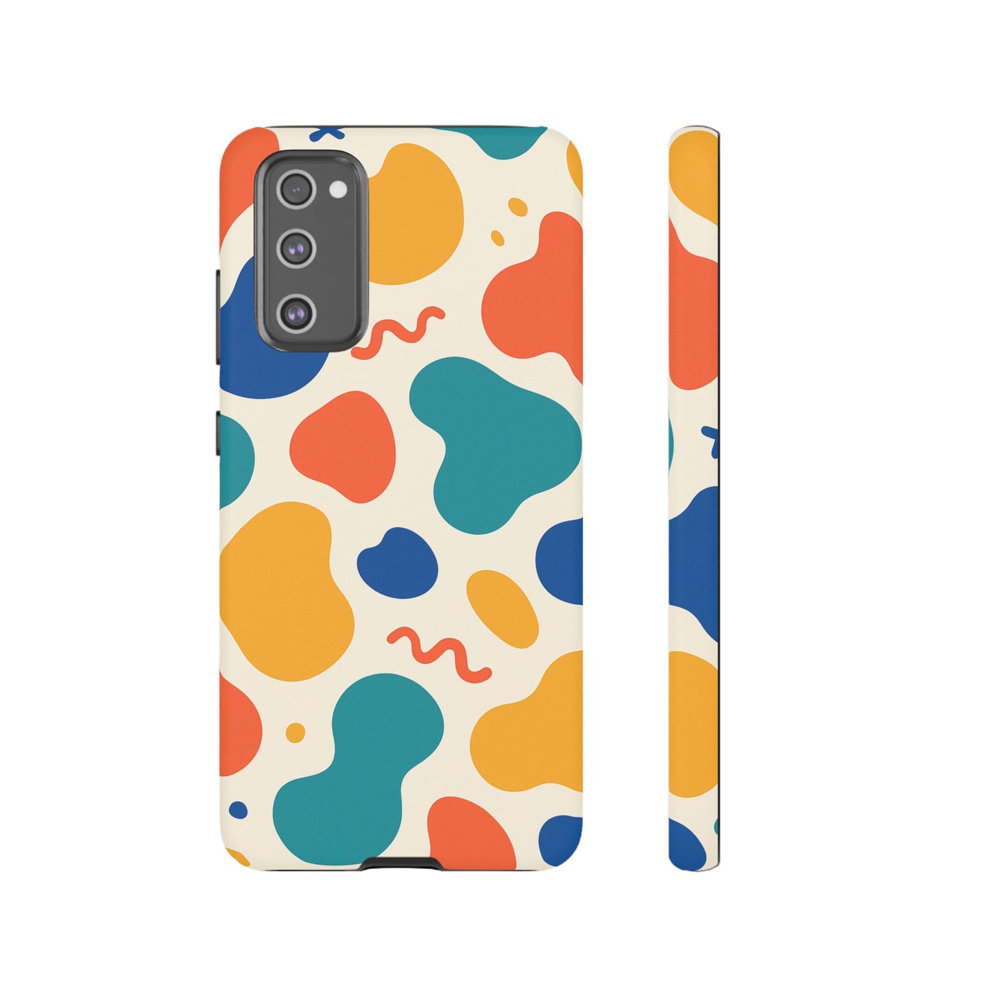 Colorful Phone Case with Abstract Design, Stylish Phone Cover, Trendy Tech Accessory for Her, Unique Gift Idea, Fun Patterned Case