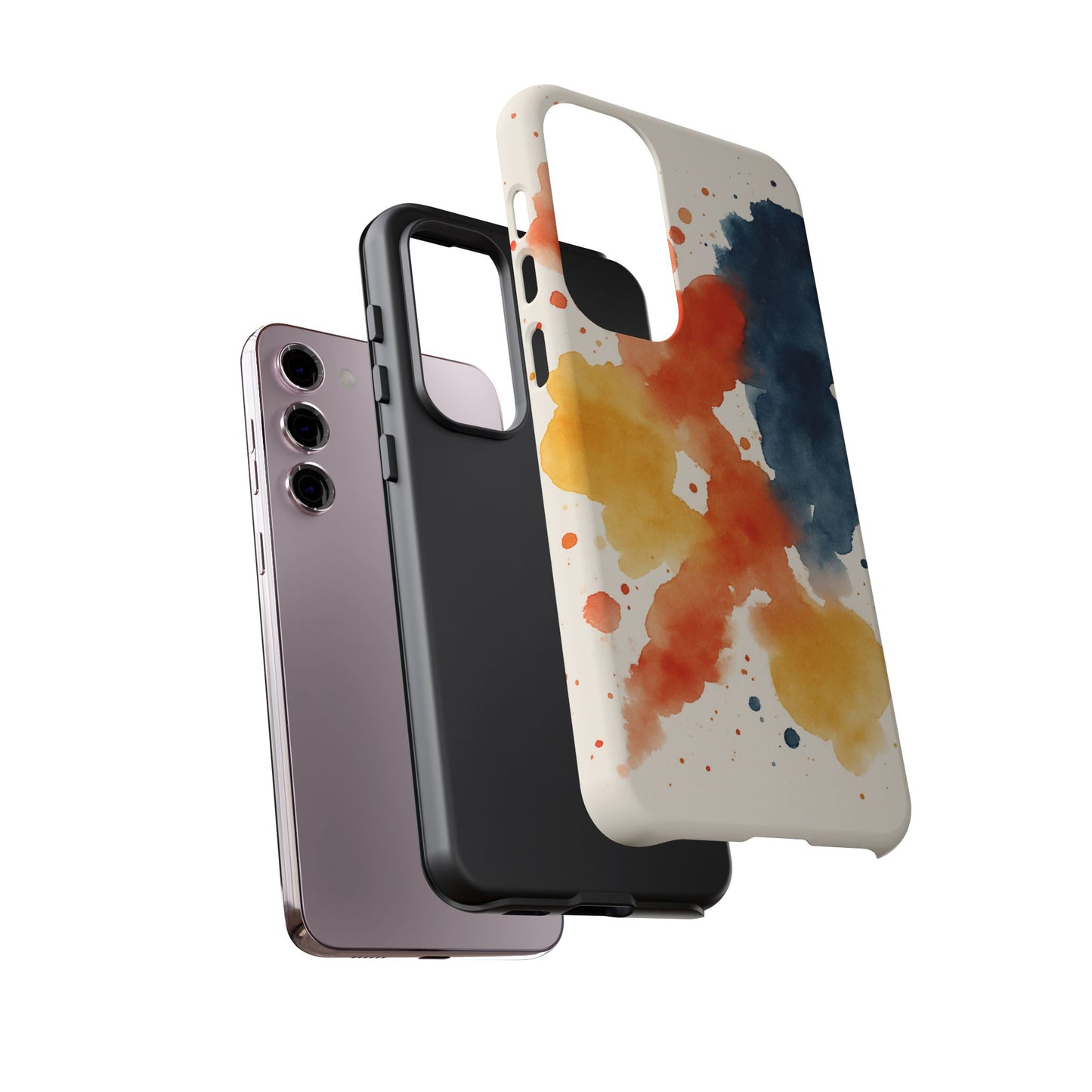 Watercolor Phone Case - Abstract Design, Tough Cases for Men & Women, Stylish Gift, Artistic Accessory for All Occasions