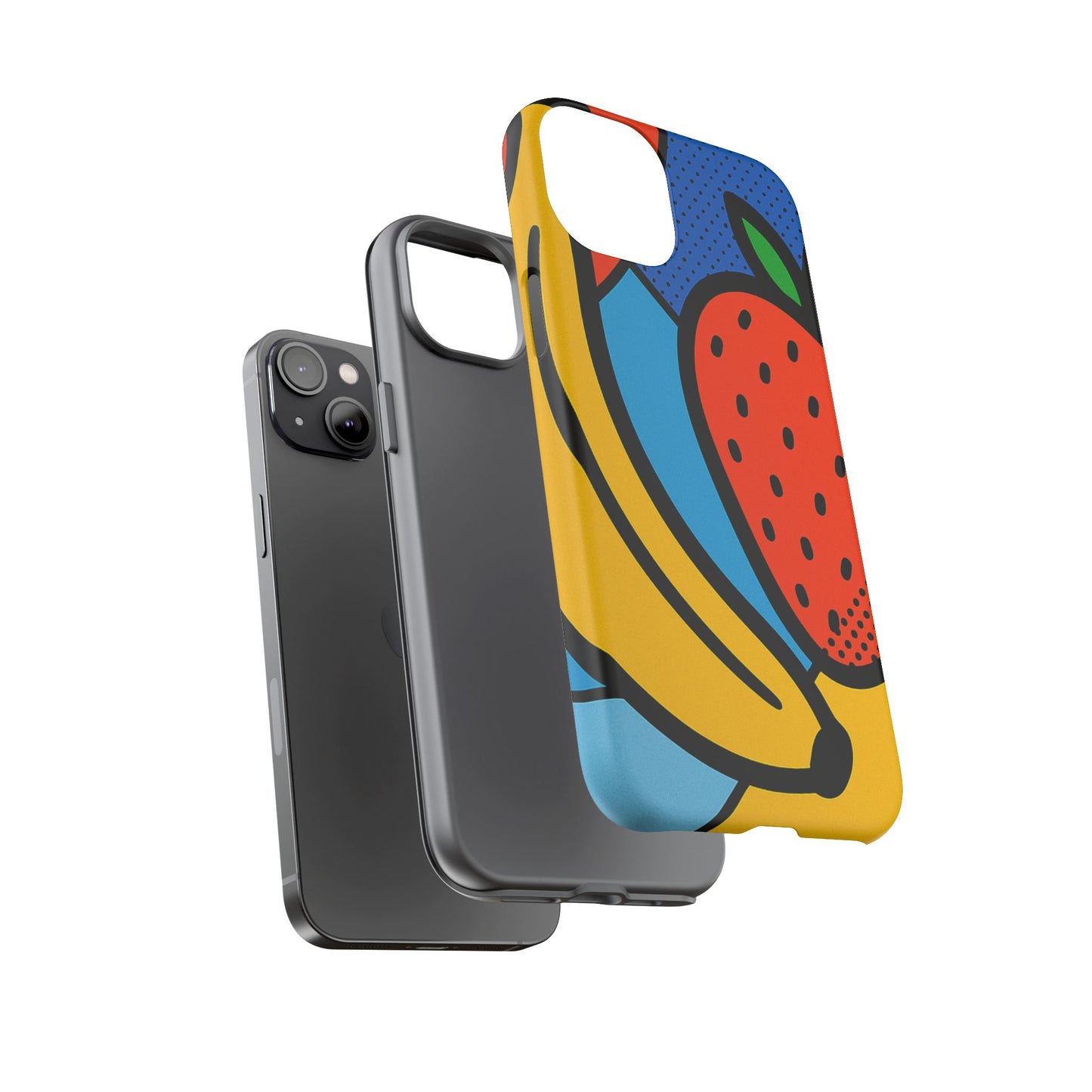 Colorful Fruit Phone Case - Tough Cases - Fun, Vibrant, Unique, Gifts for Friends, Summer Accessories, Trendy Phone Protector