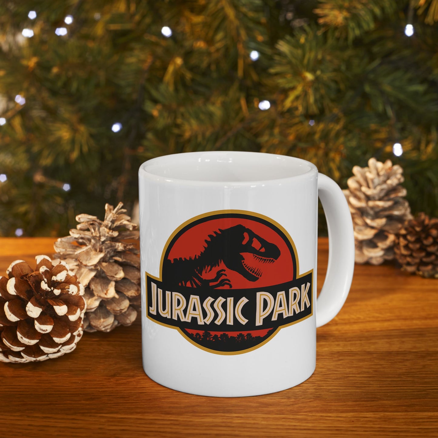 Jurassic Park Ceramic Mug | Dinosaur Coffee Mug | Gifts for Dinosaur Lovers | Movie Merchandise | Unique Kitchen Decor