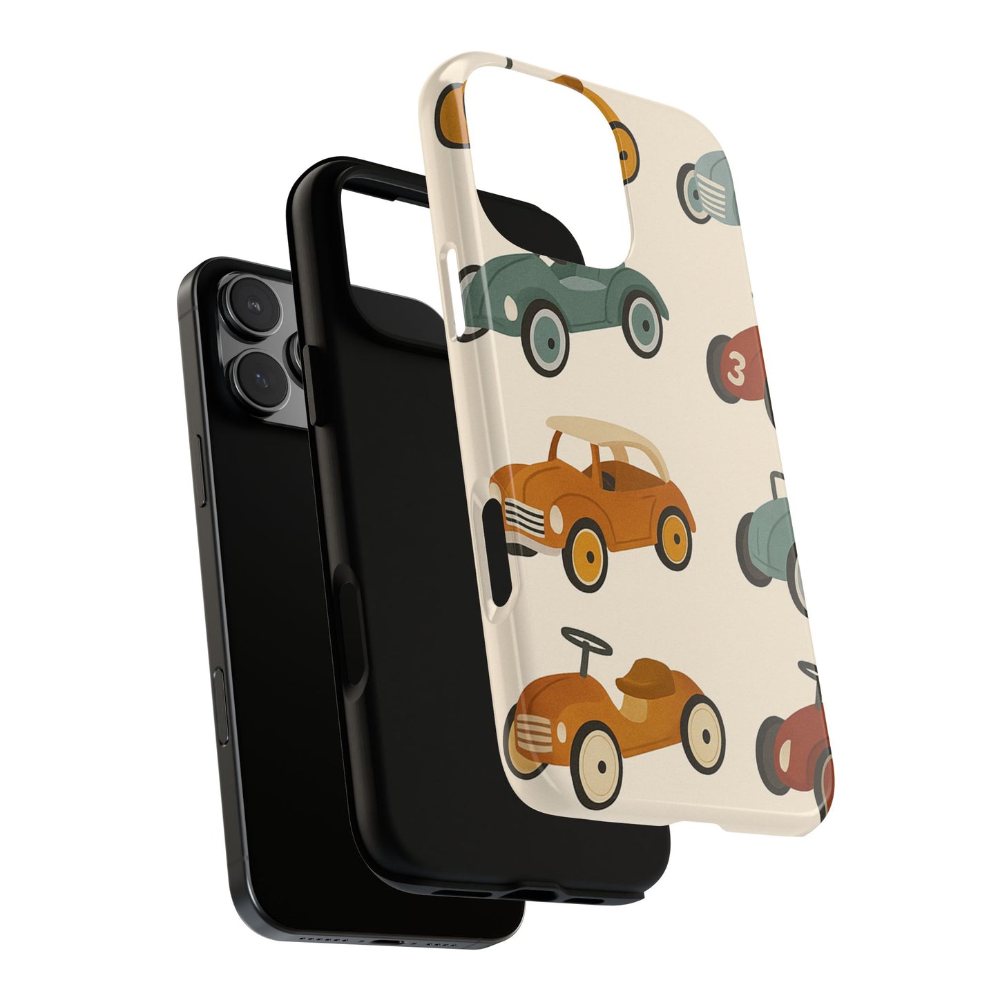 Vintage Car Phone Case, Tough Cases, Kids Gift, Car Lover Accessory, Retro Style, Phone Protection, Unique Design, pedal cars