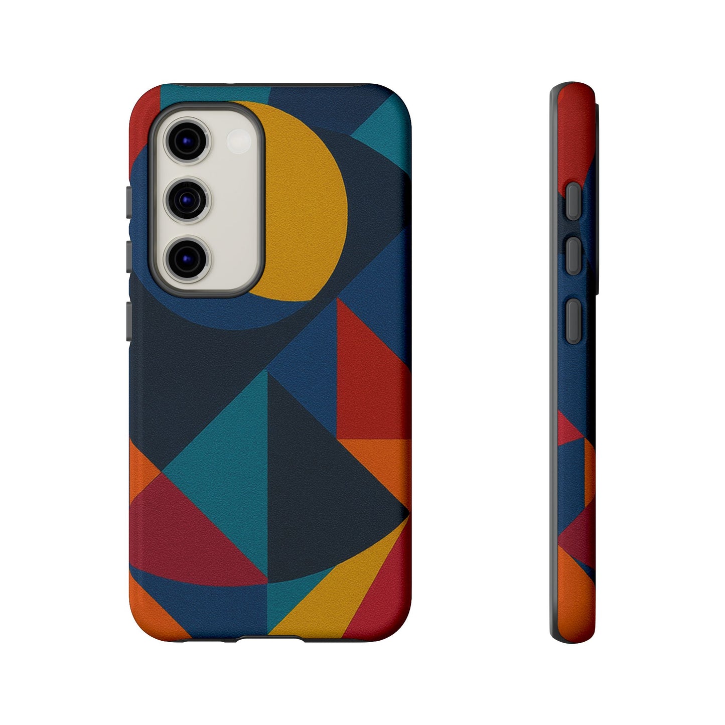 Vibrant Phone Case, Colorful Phone Cover, Geometric Design, Artistic Gift, Trendy Accessory, Vibrant Colors, Unique Design