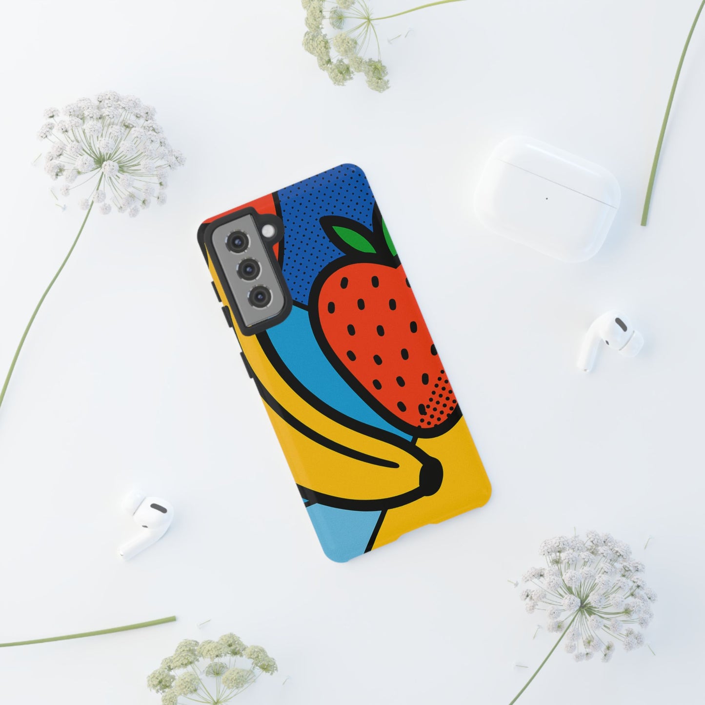 Colorful Fruit Phone Case - Tough Cases - Fun, Vibrant, Unique, Gifts for Friends, Summer Accessories, Trendy Phone Protector